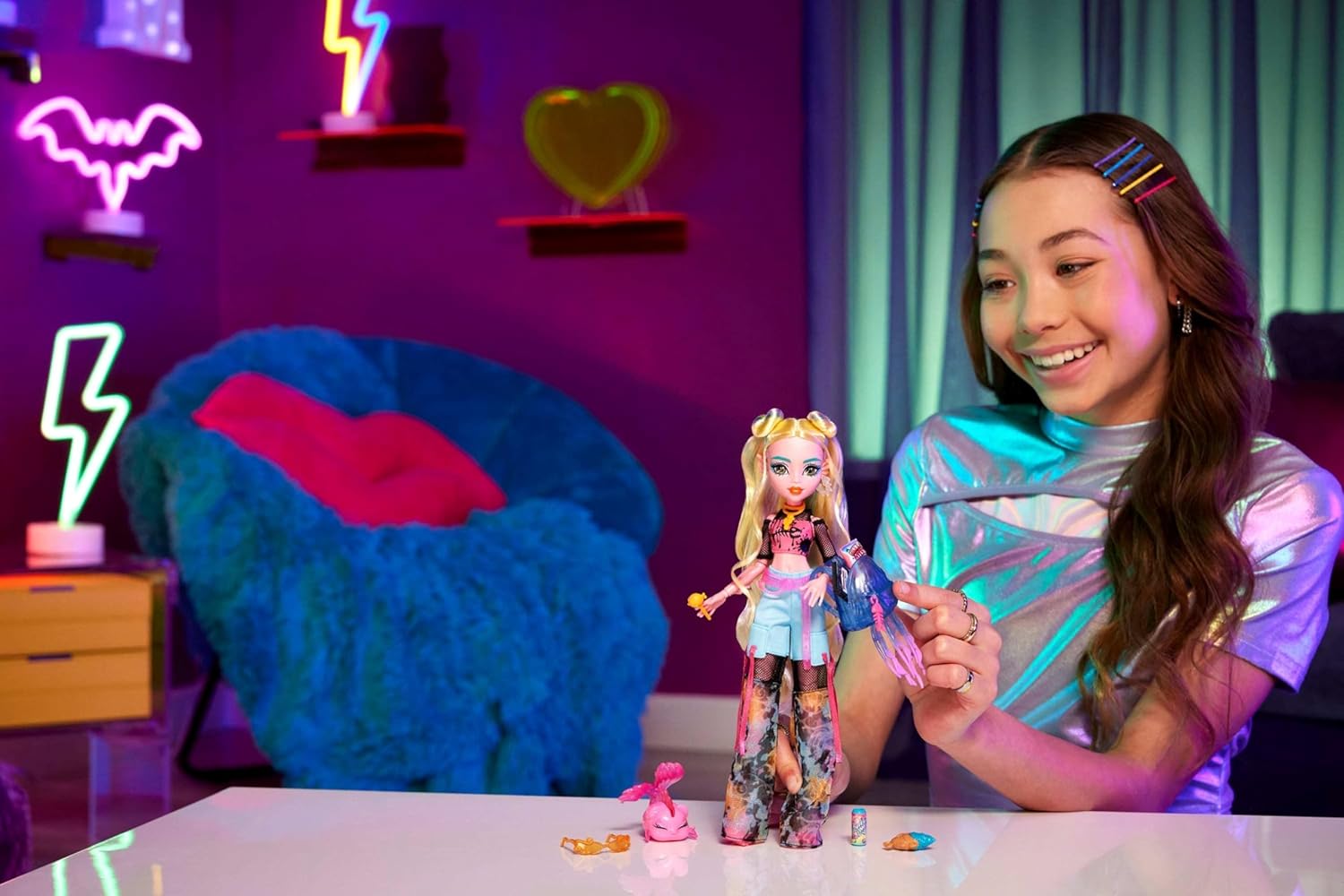 Thumbnail 1 de Monster High Lagoona Blue, Muñeca Marina con Mascota 🐠