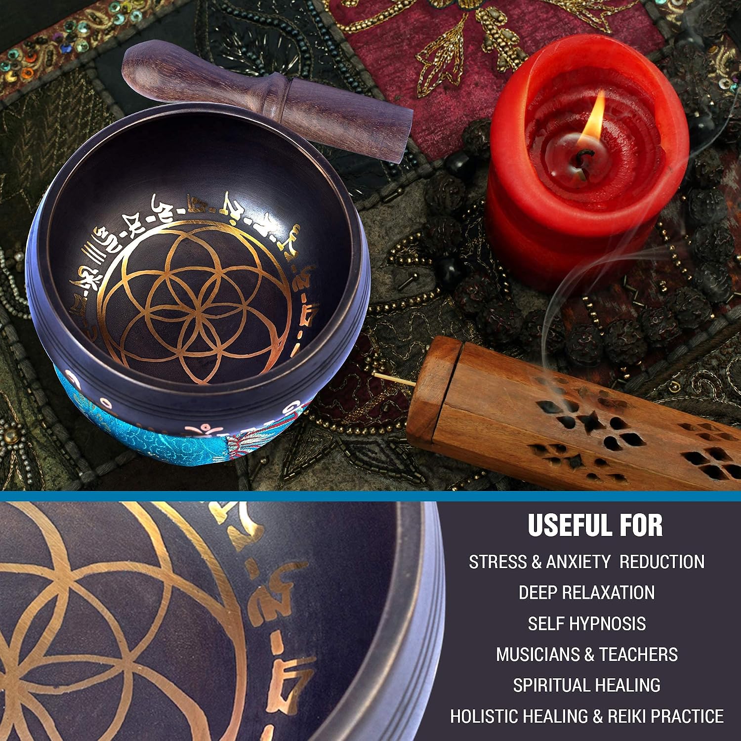Thumbnail 2 de Himalayan Bazaar Singing Bowl Set, 3-Inch