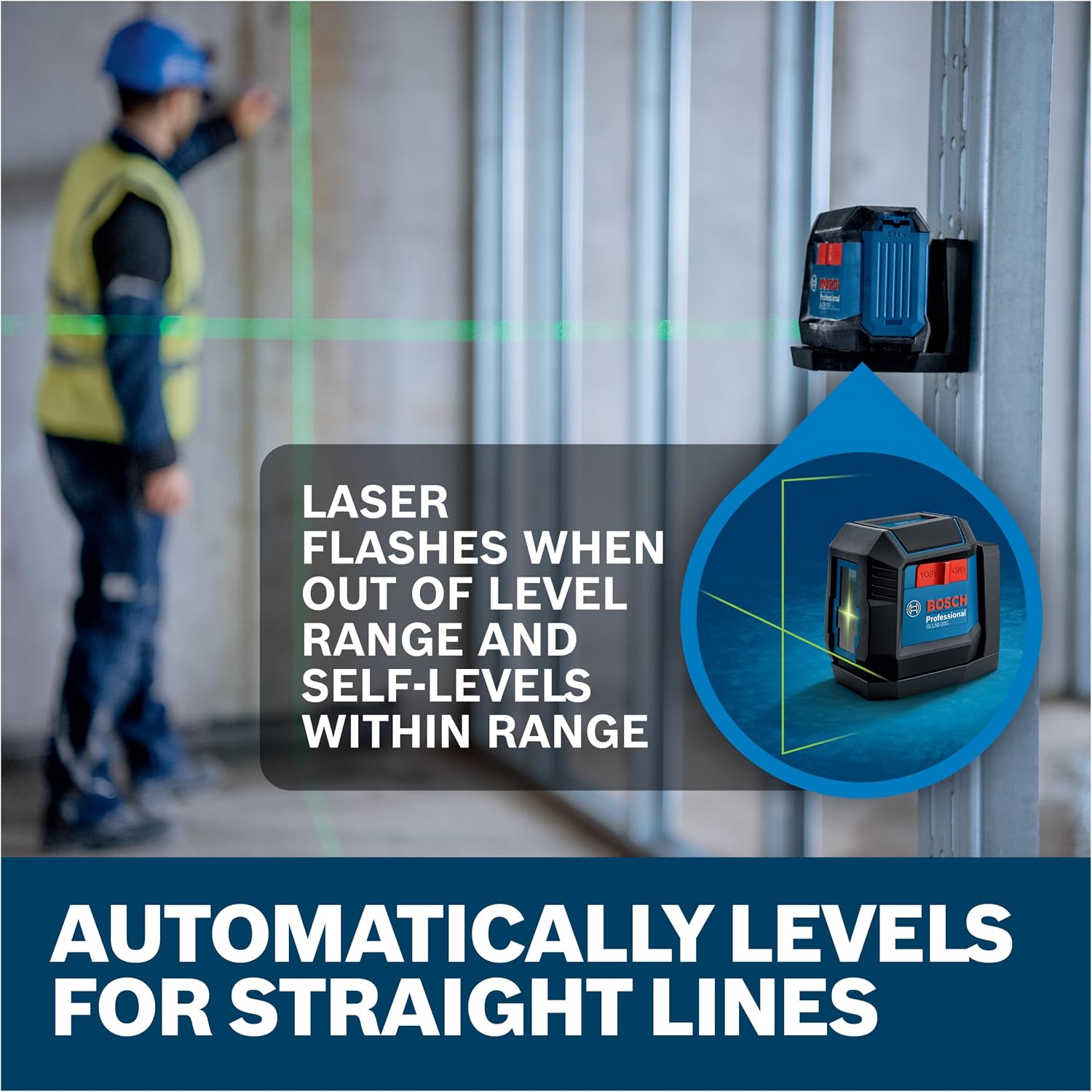 Thumbnail 2 de Bosch Cross-Line Laser Level GLL50-20G