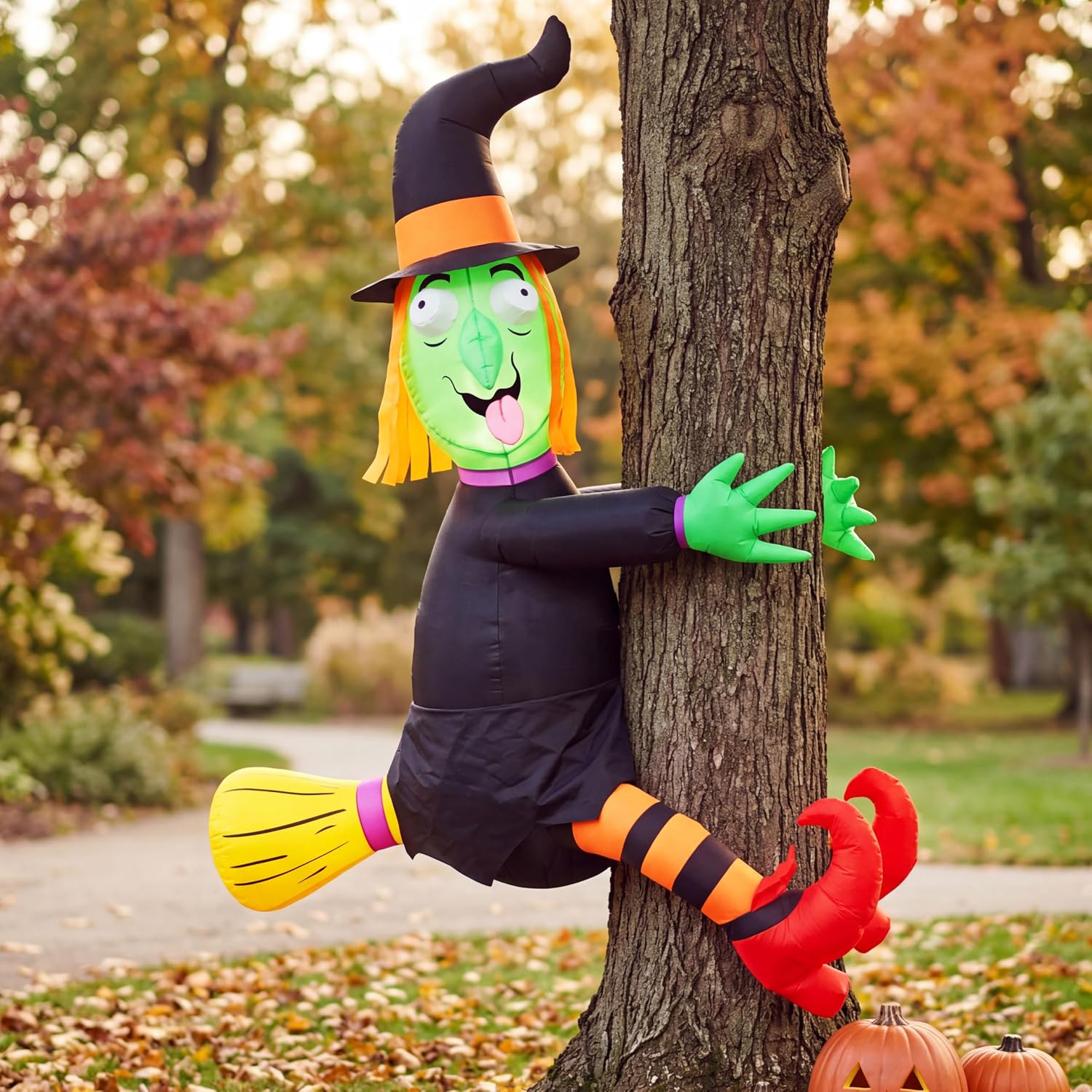 Thumbnail 6 de Joiedomi 4 FT Halloween Inflatable Witch with Built-In LED Lights