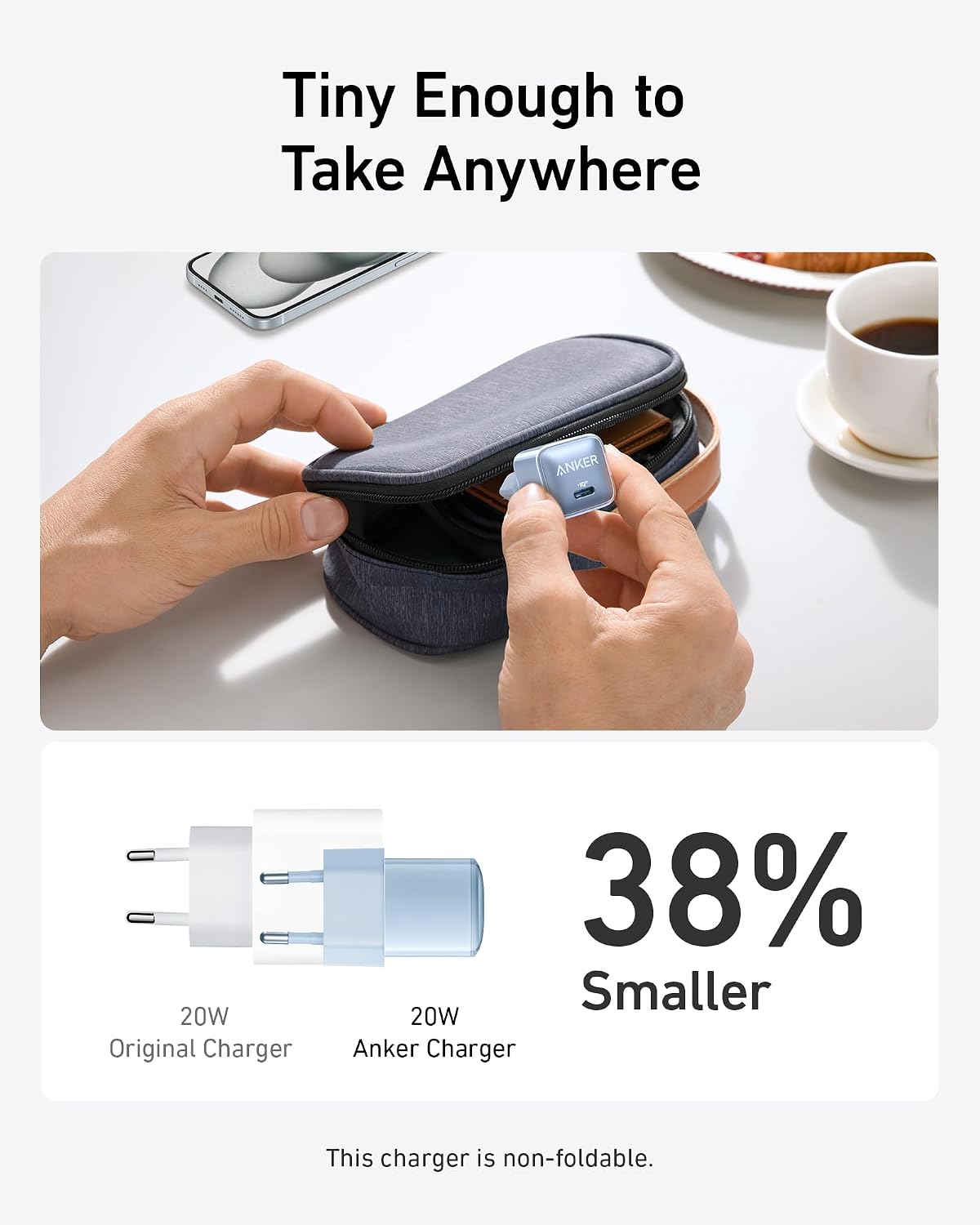 Detalle de Anker 511 Nano Pro 20W cargador USB-C