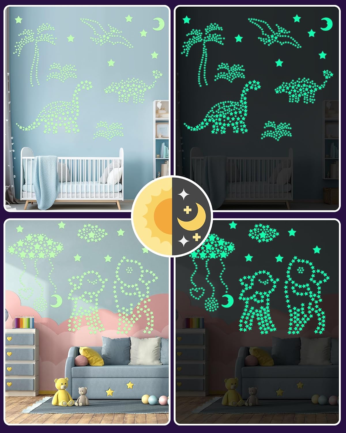 Thumbnail 2 de Greingways ty-glow stars-green-201p Glow-in-the-Dark Star Stickers, 201 Pieces