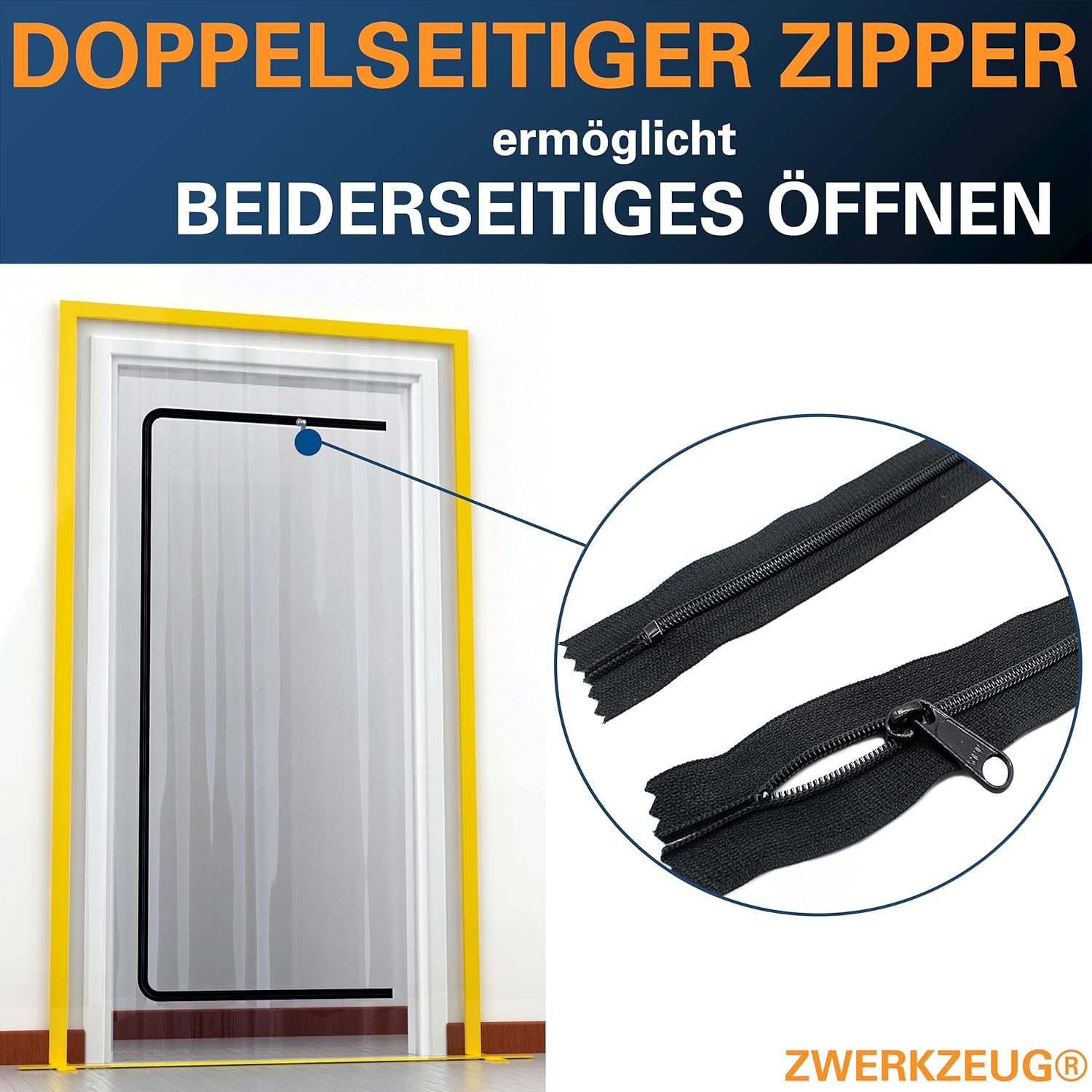 Thumbnail 4 de ZWERKZEUG Staubschutztür 220 x 120 cm Extra stark