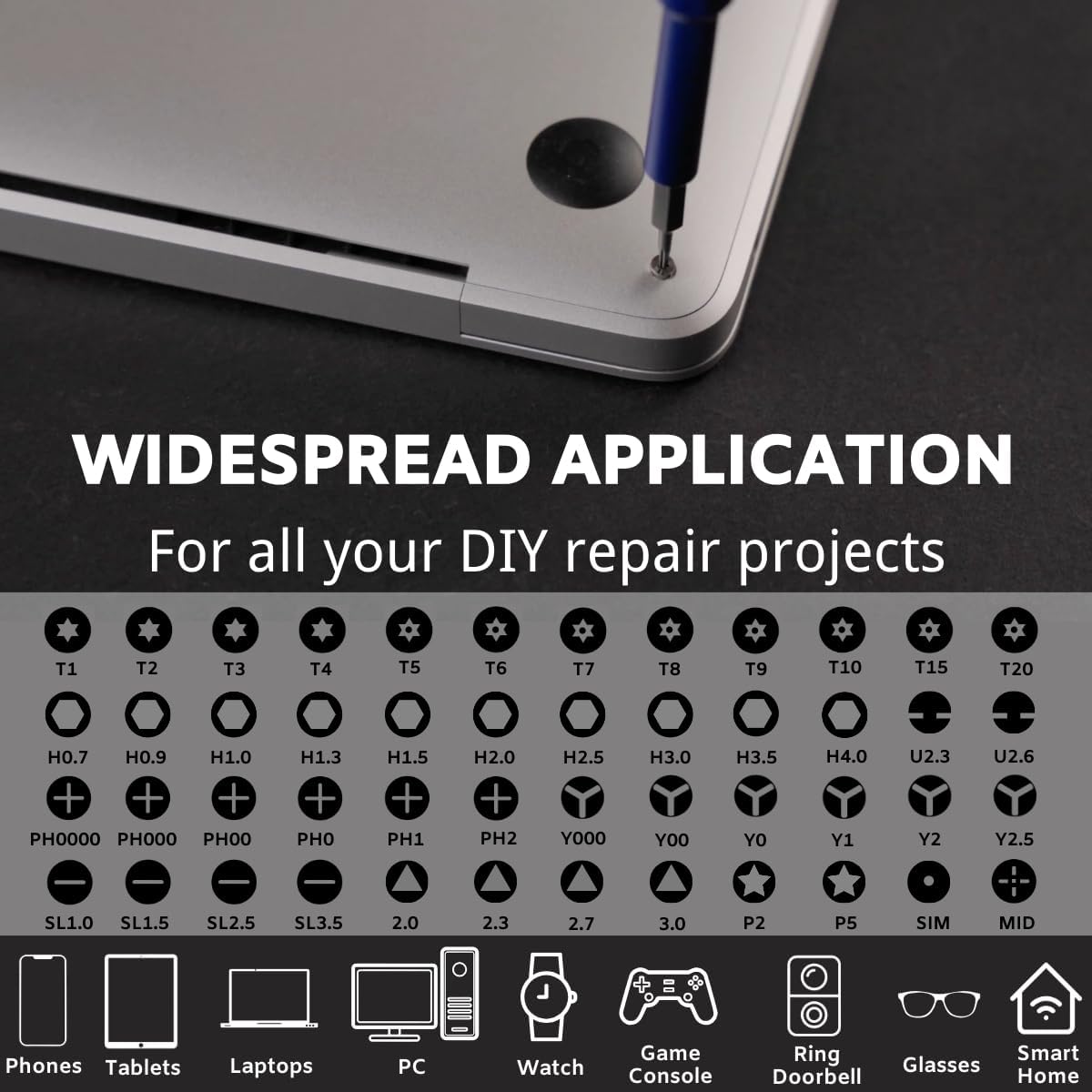 Detalle de FANACAN Precision Screwdriver Set: Mini Electronic Repair Toolkit for Everyday Tech