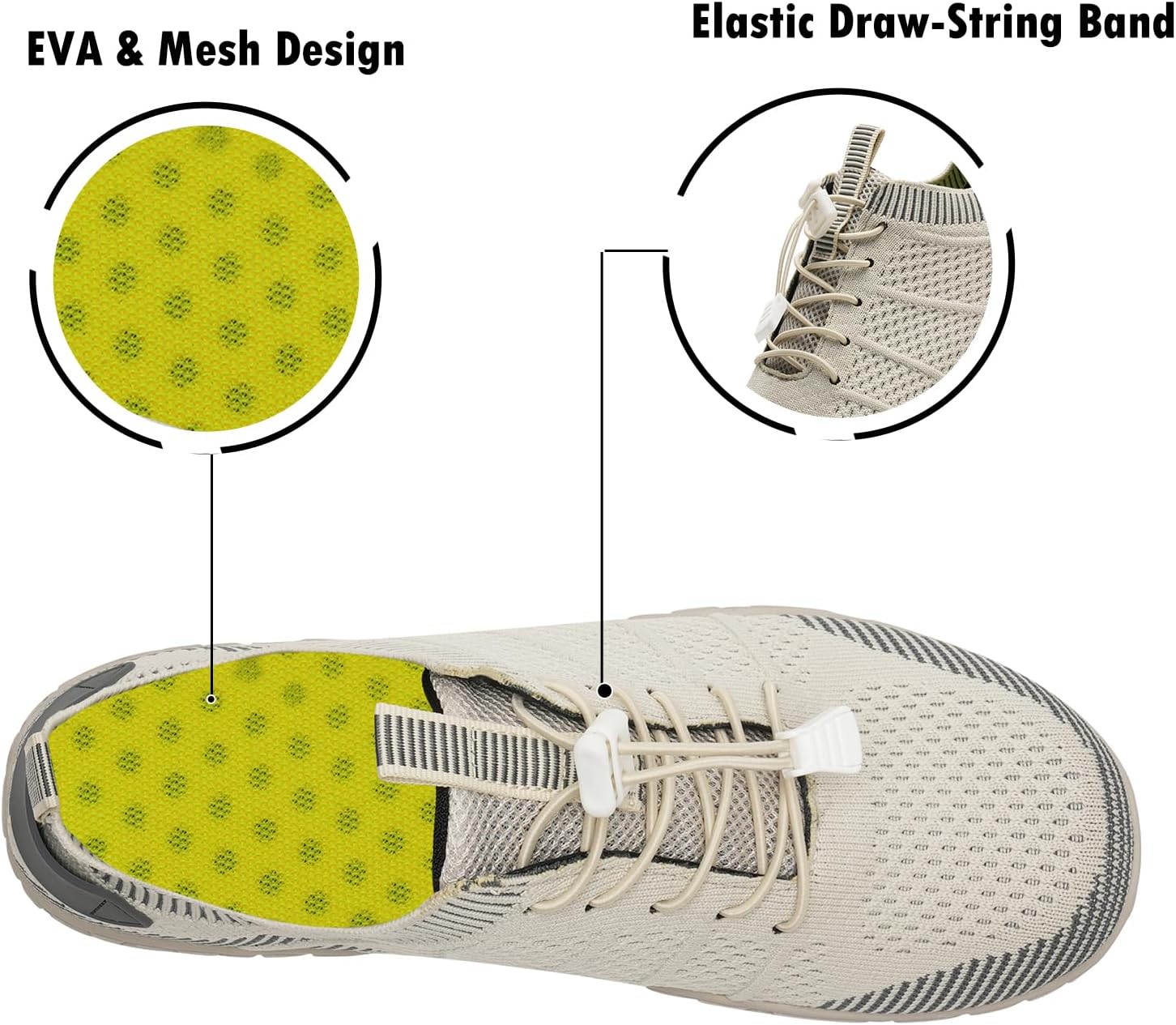 Detalle de Water Shoes for Pool, Beach and Water Activities – Aqua Beach Swim Shoes (Women & Men)