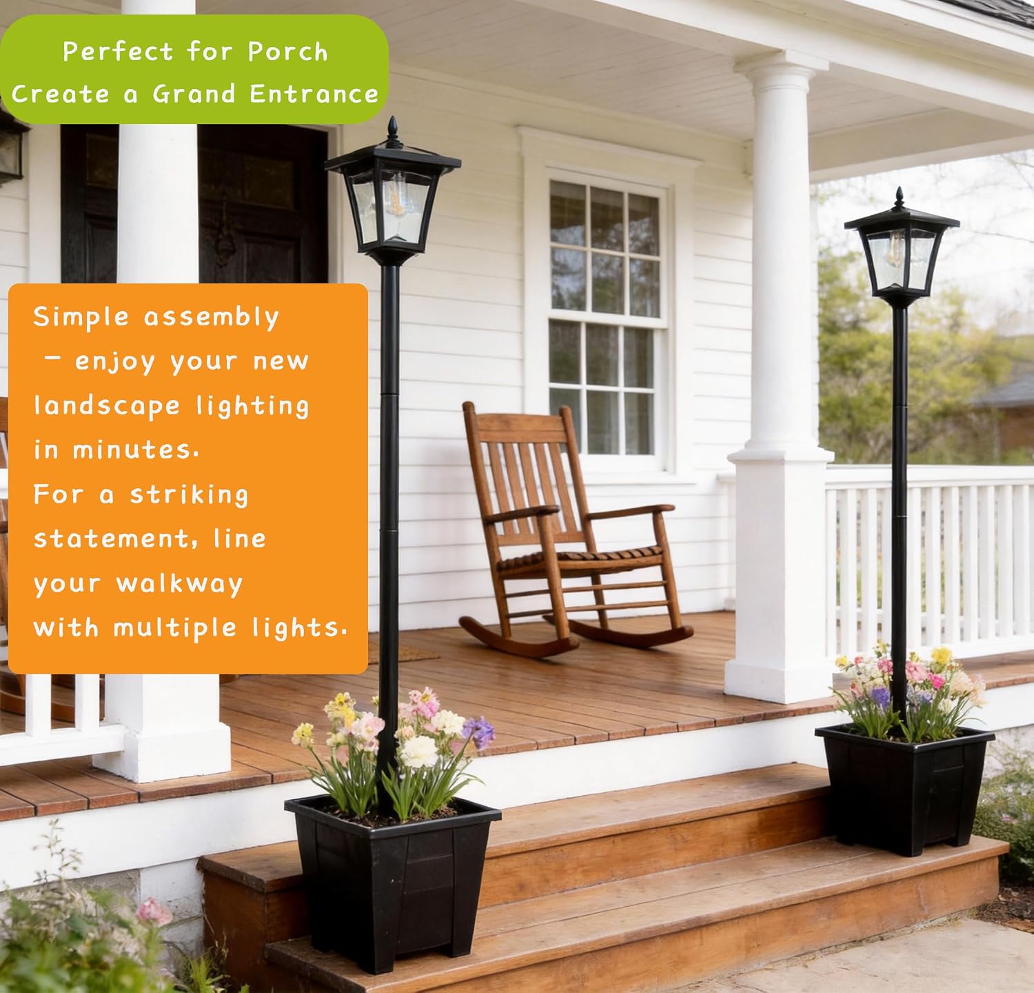 Thumbnail 4 de Solar Lamp Post with Planter 1.5M (5ft): 2-in-1 Outdoor Light and Florist-Style Accent