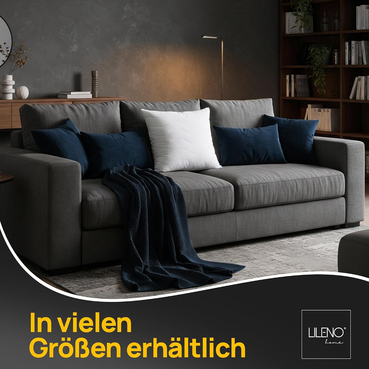 Thumbnail 5 de LILENO HOME Kopfkissen 40x40 im 2er-Set – 95 °C waschbar, Öko-Tex & Made in DE