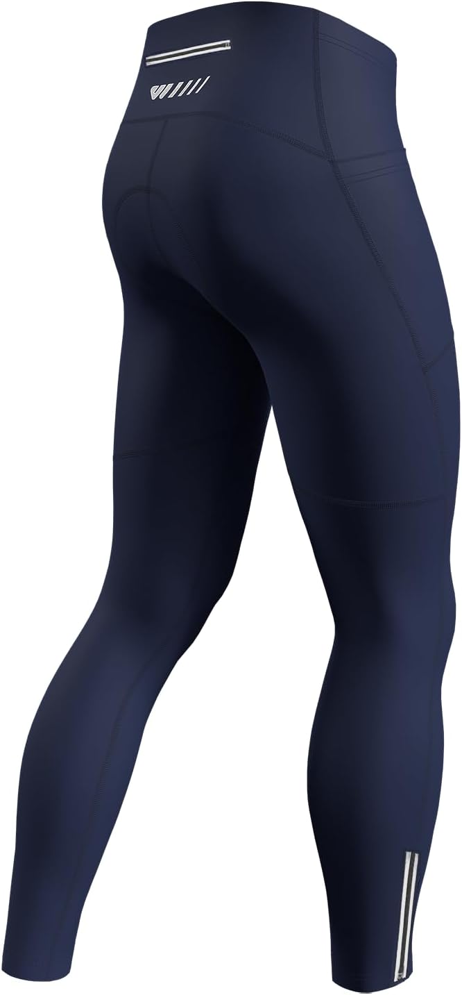 Thumbnail 6 de Lo.gas Herren Lang Gepolsterte Fahrrad Hose – Radhose mit Taschen, Reflektorstreifen und atmungsaktivem Stoff