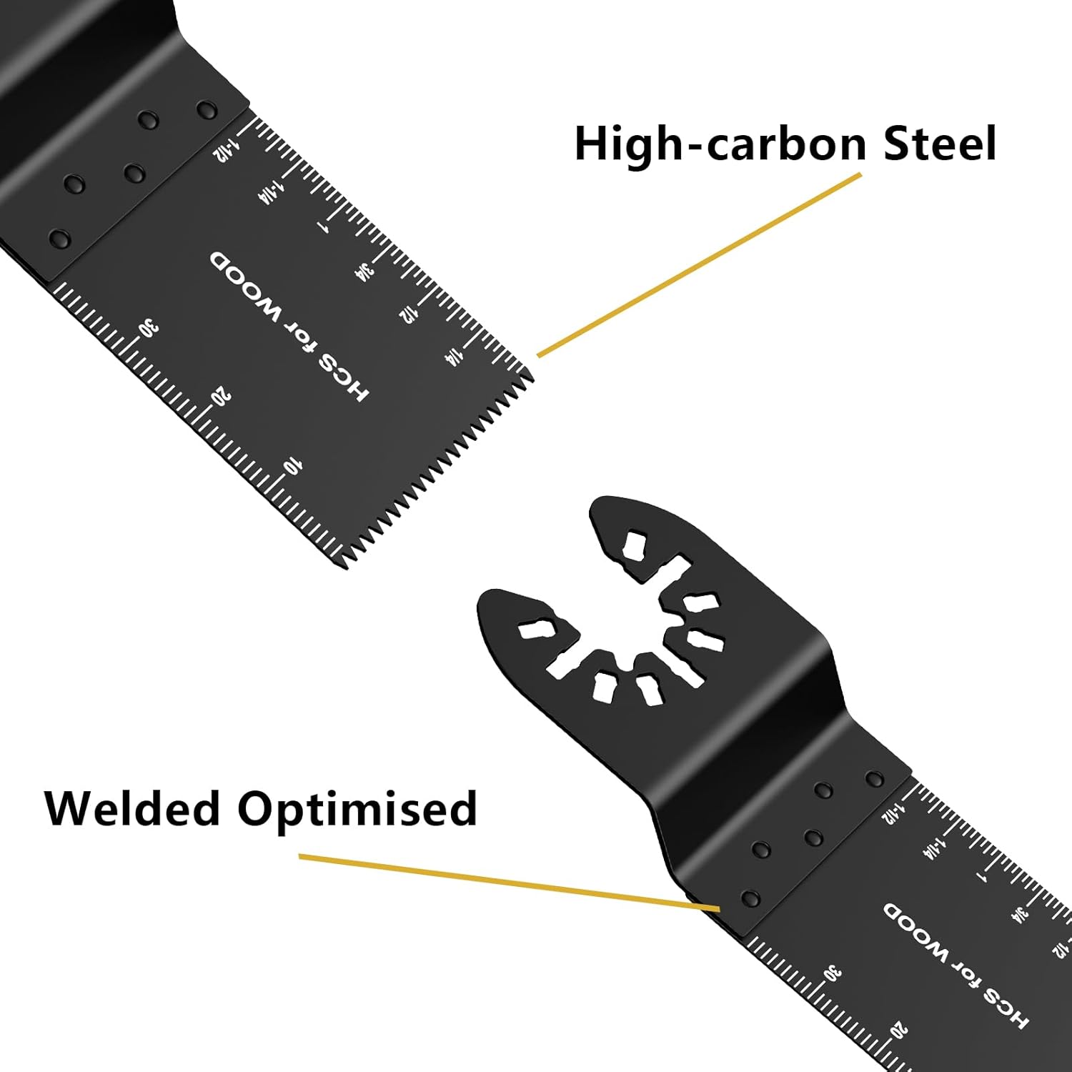 Detalle de Meff-Mluk 50Pcs Oscillating Saw Blades Kit 🪚
