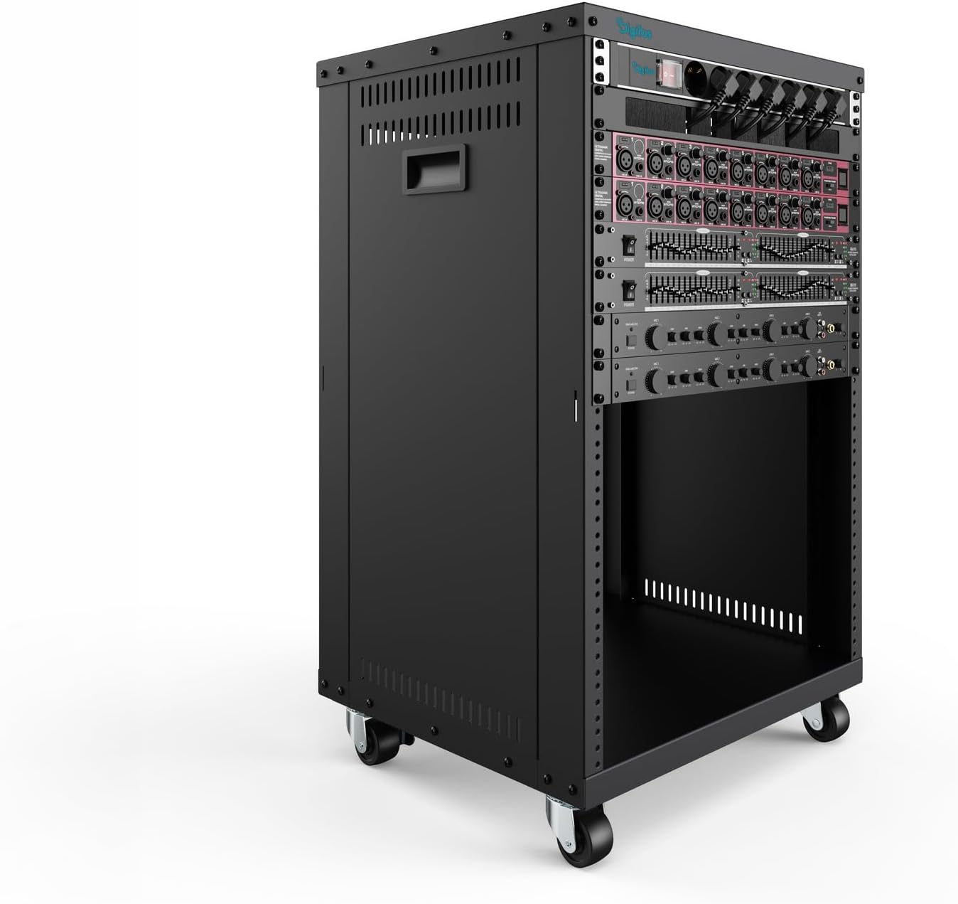 Detalle de DIGITUS DN-48001 – szafa rack 19 cali, 16U, na kółkach, do 136 kg