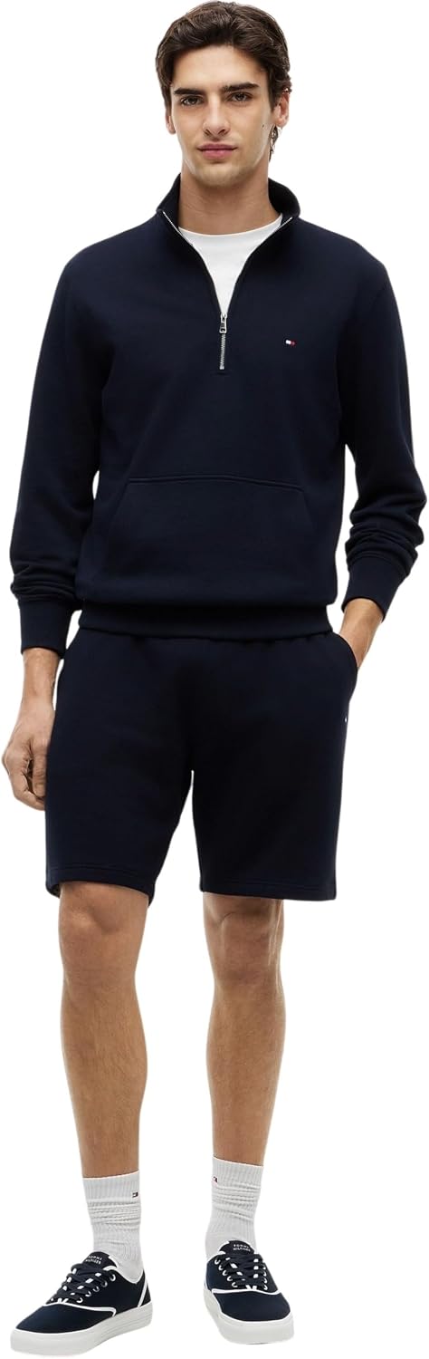 Detalle 2 de Tommy Hilfiger Herren Sweatshorts Essential Terry aus Baumwolle