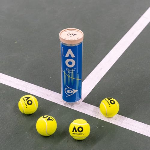 Detalle 2 de Dunlop D Tb Australian Open 4Pet Palline da tennis Yellow – Unisex, One Size