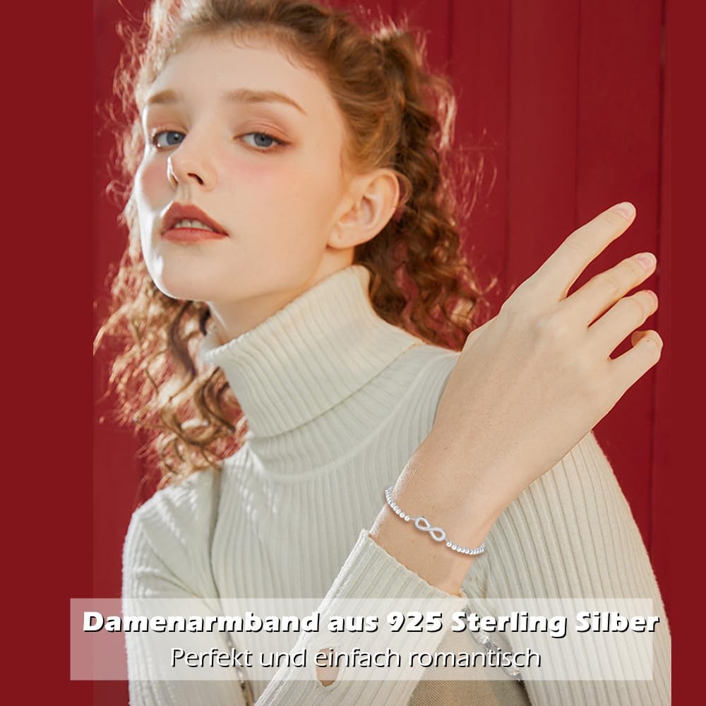 Detalle 2 de Gkmamrg Infinity Armband 925 Silber Beste Freundin Geschenk