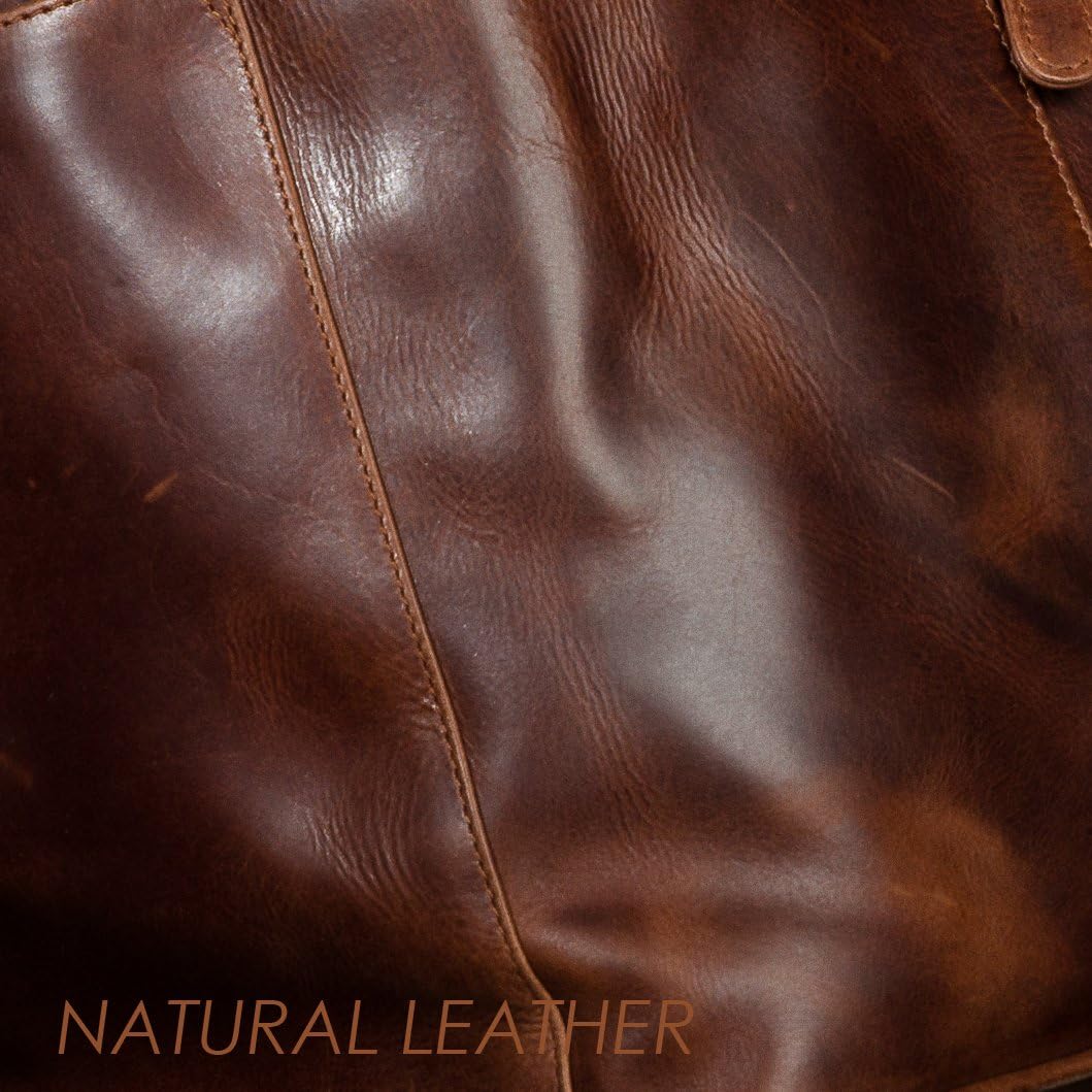 Detalle 2 de SID & VAIN Gatwick Large Leather Wash Bag – A practical, handmade toiletry companion