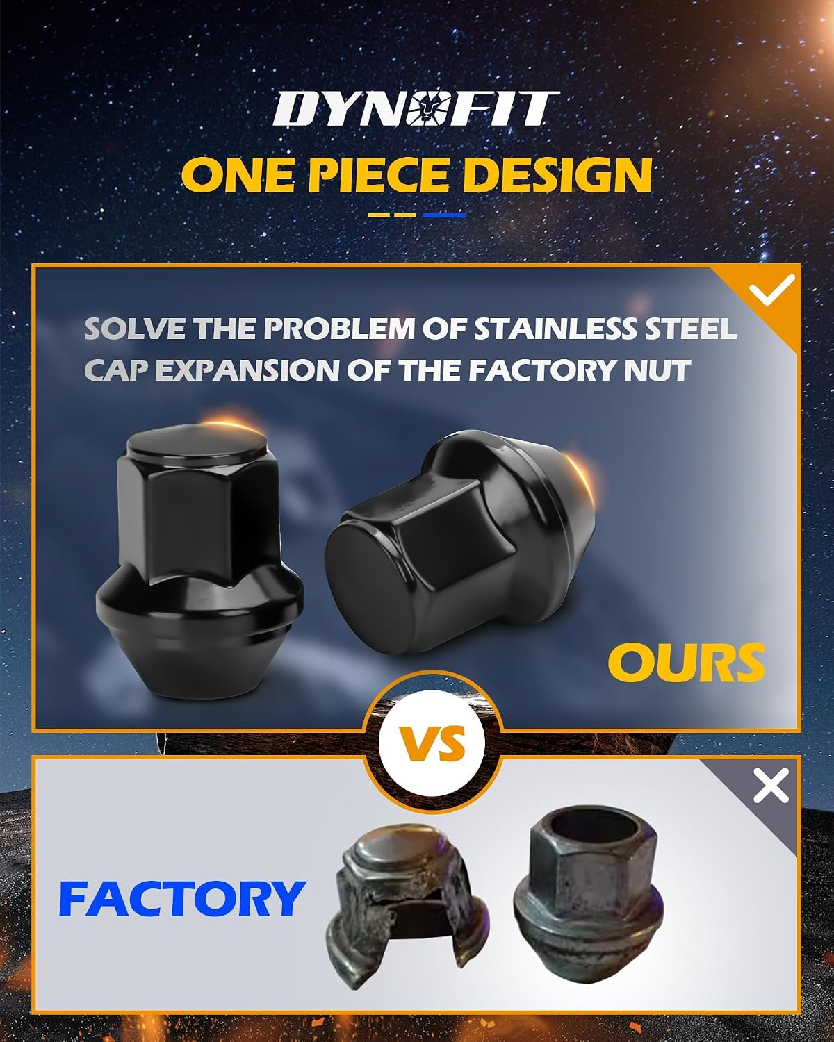 Thumbnail 4 de dynofit 14x1.5 Wheel Lug Nuts 20PCS