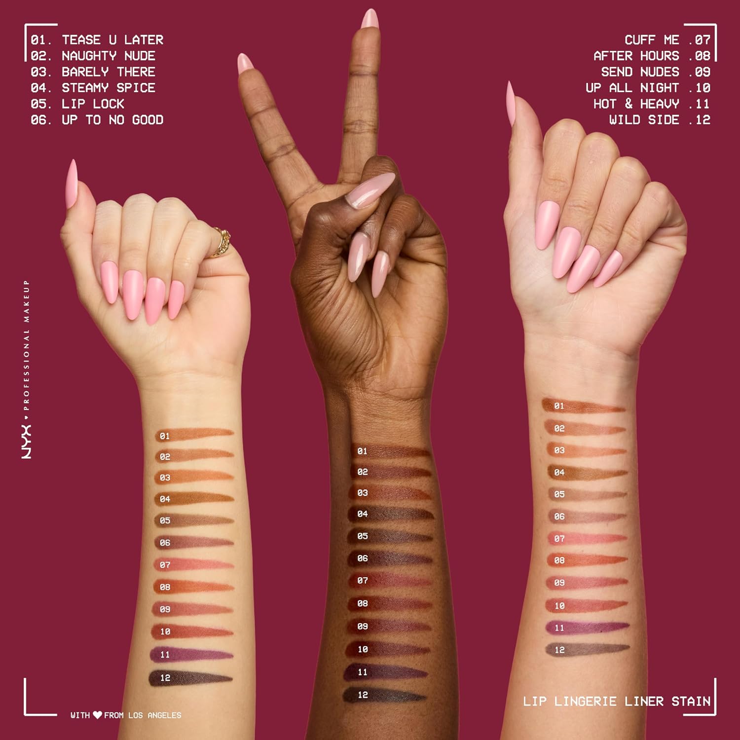 Thumbnail 5 de NYX Lip Lingerie Bundle 12h Stain đź’„
