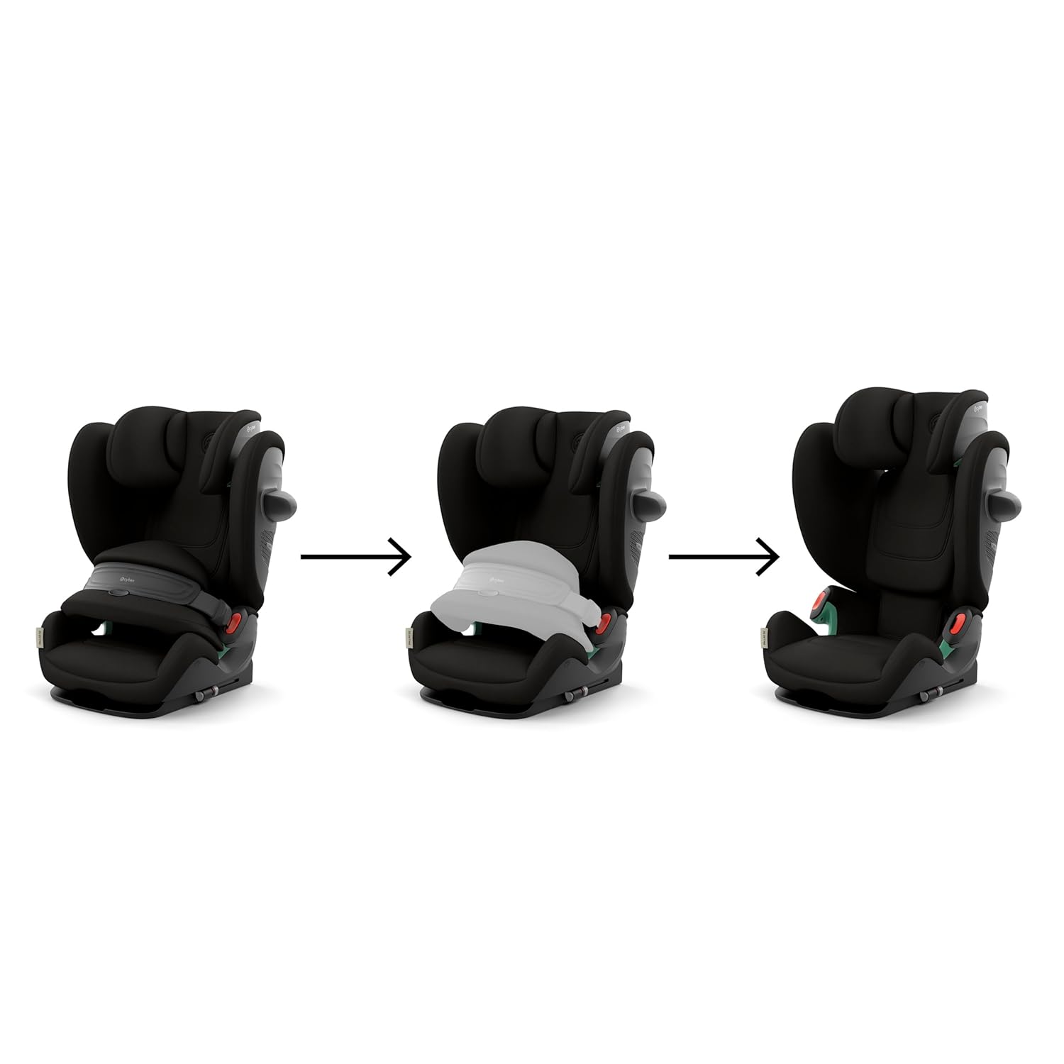 Detalle de CYBEX Pallas G2/Magic Black-black PU1 – 2-in-1-Kindersitz mit langer Nutzungsdauer