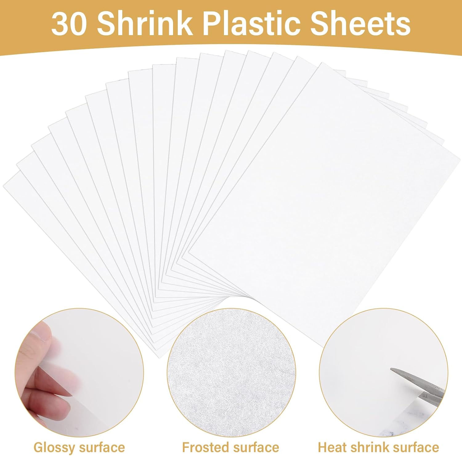 Detalle de CRTWDMAN 161-Piece Shrink Paper Keychain Kit with Shrinky Plastic Sheets, Punch, Clasps & Jump Rings