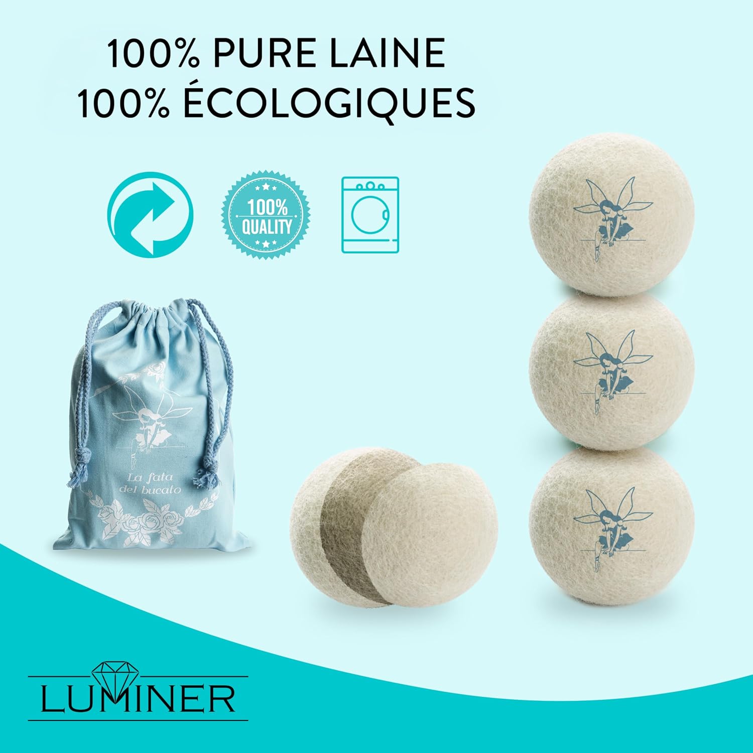 Detalle 2 de Luminer Boules de séchage 6 pièces