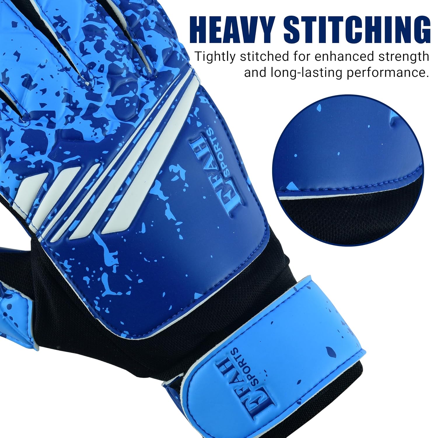Thumbnail 3 de EFAH SPORTS Size 5 Youth Soccer Goalie Gloves with Latex Palm