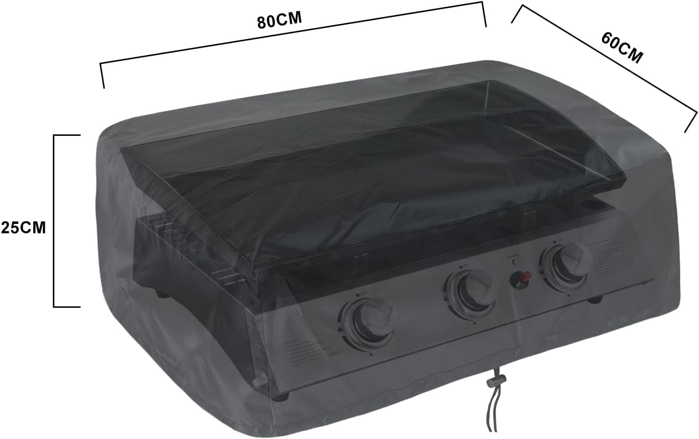Detalle 2 de bruwaa beschermhoes voor plancha 80 x 60 x 25 cm, 420D Oxford, zwart