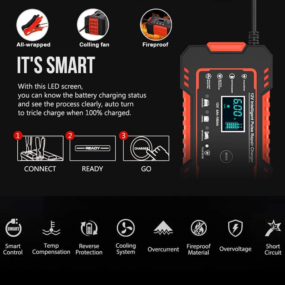 Detalle 2 de 12V 6Amp Smart Car Battery Charger