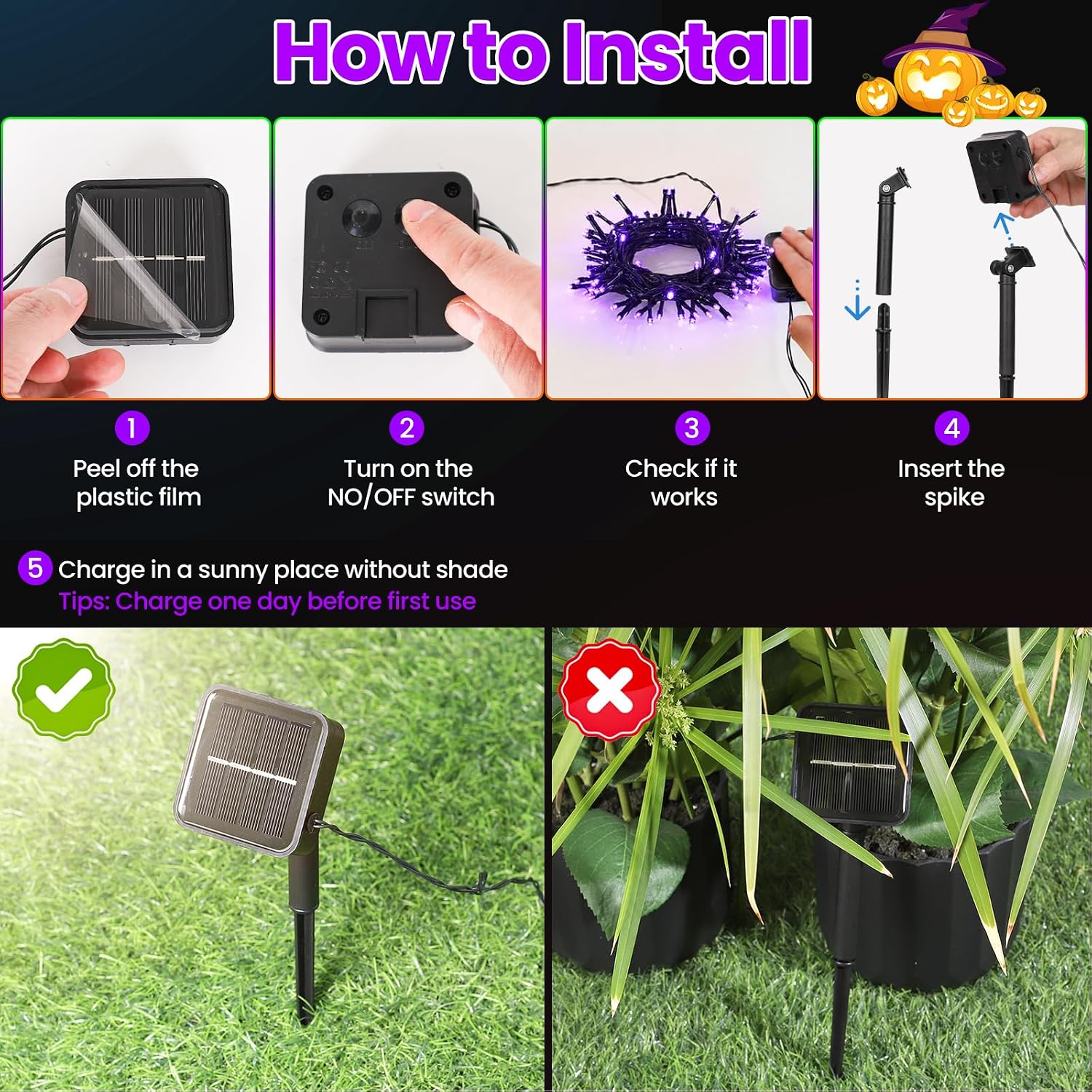 Thumbnail 4 de Moettany Solar String Lights, 100 LEDs