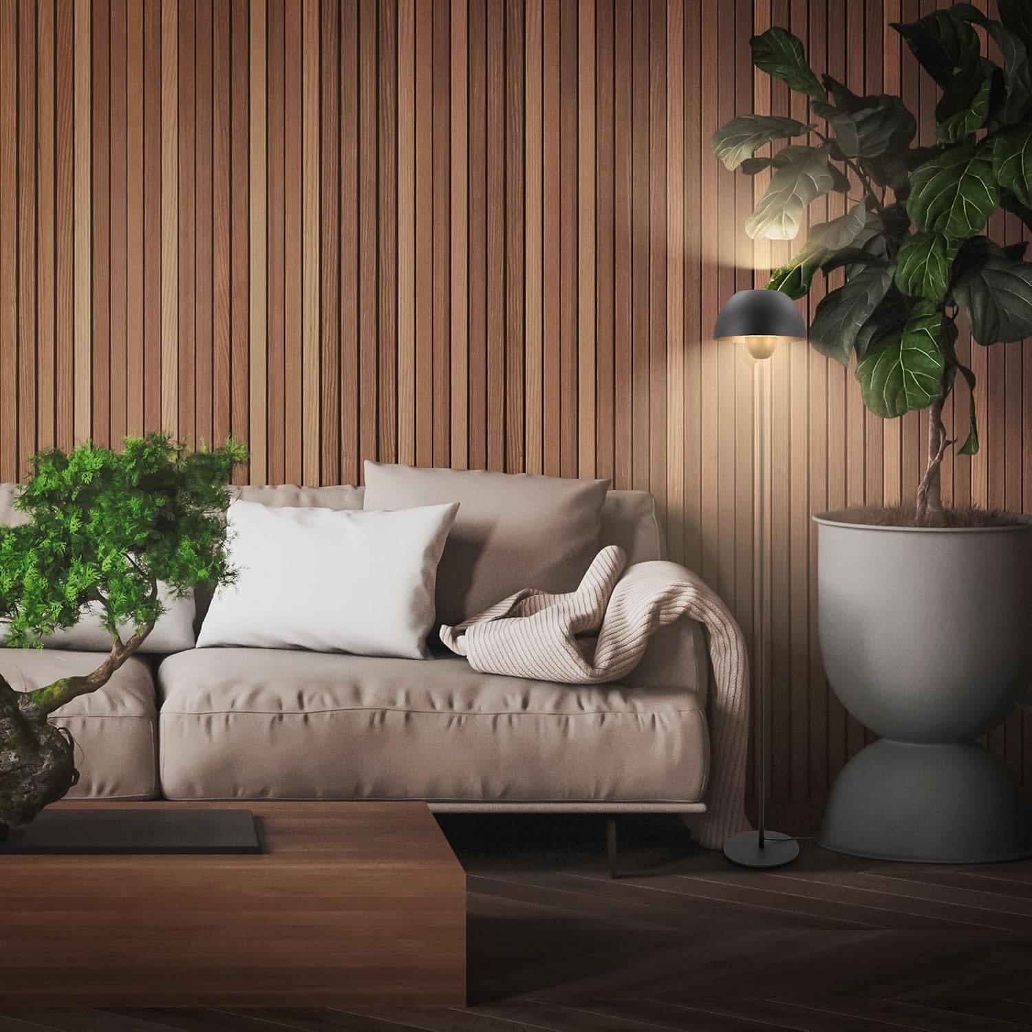 Detalle de BRILONER Lampadaire sur pied 25 cm
