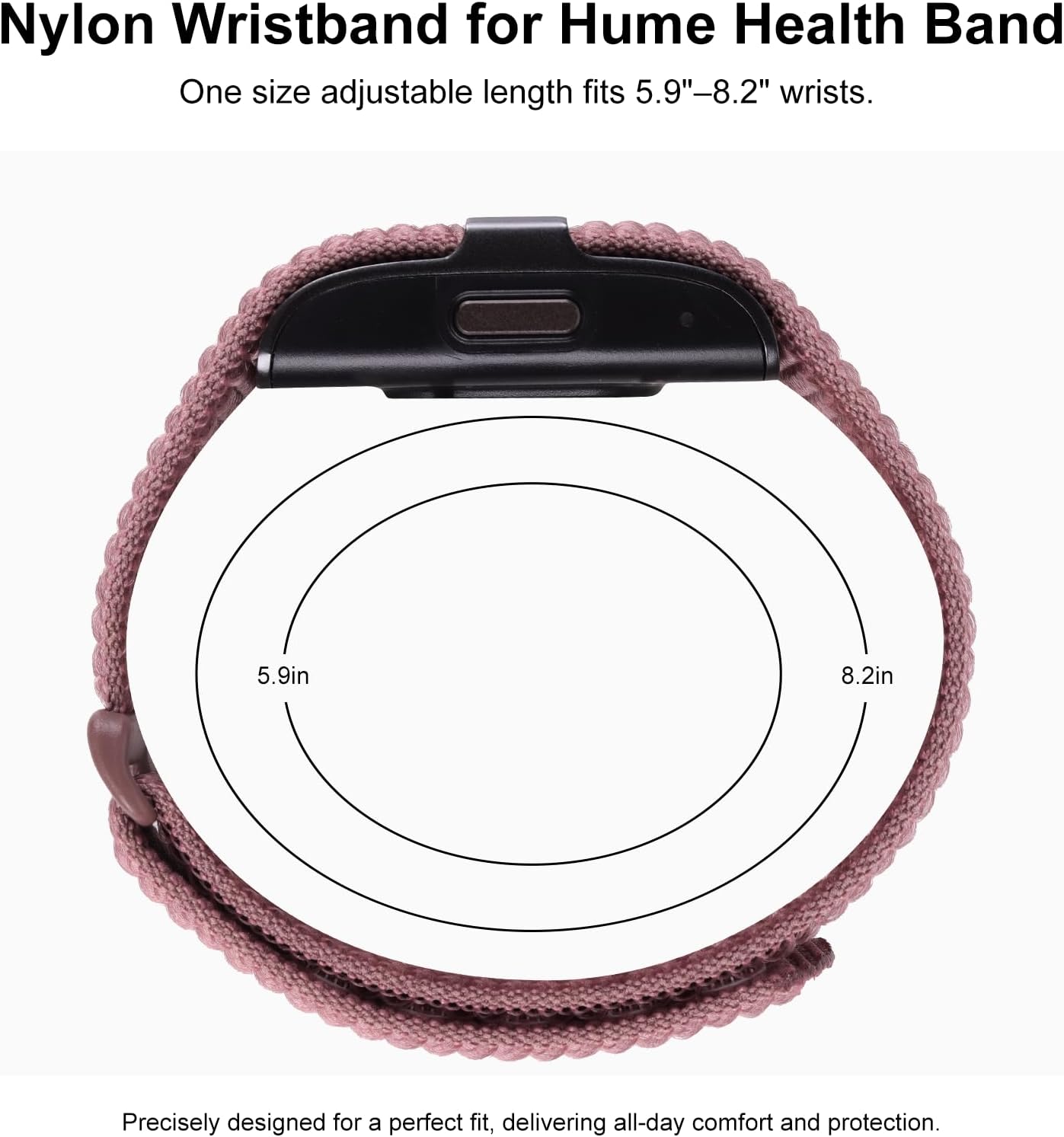 Thumbnail 3 de ZOOROO Nylon Loop Sport replacement bands for Hume Health Band (adjustable breathable strap)