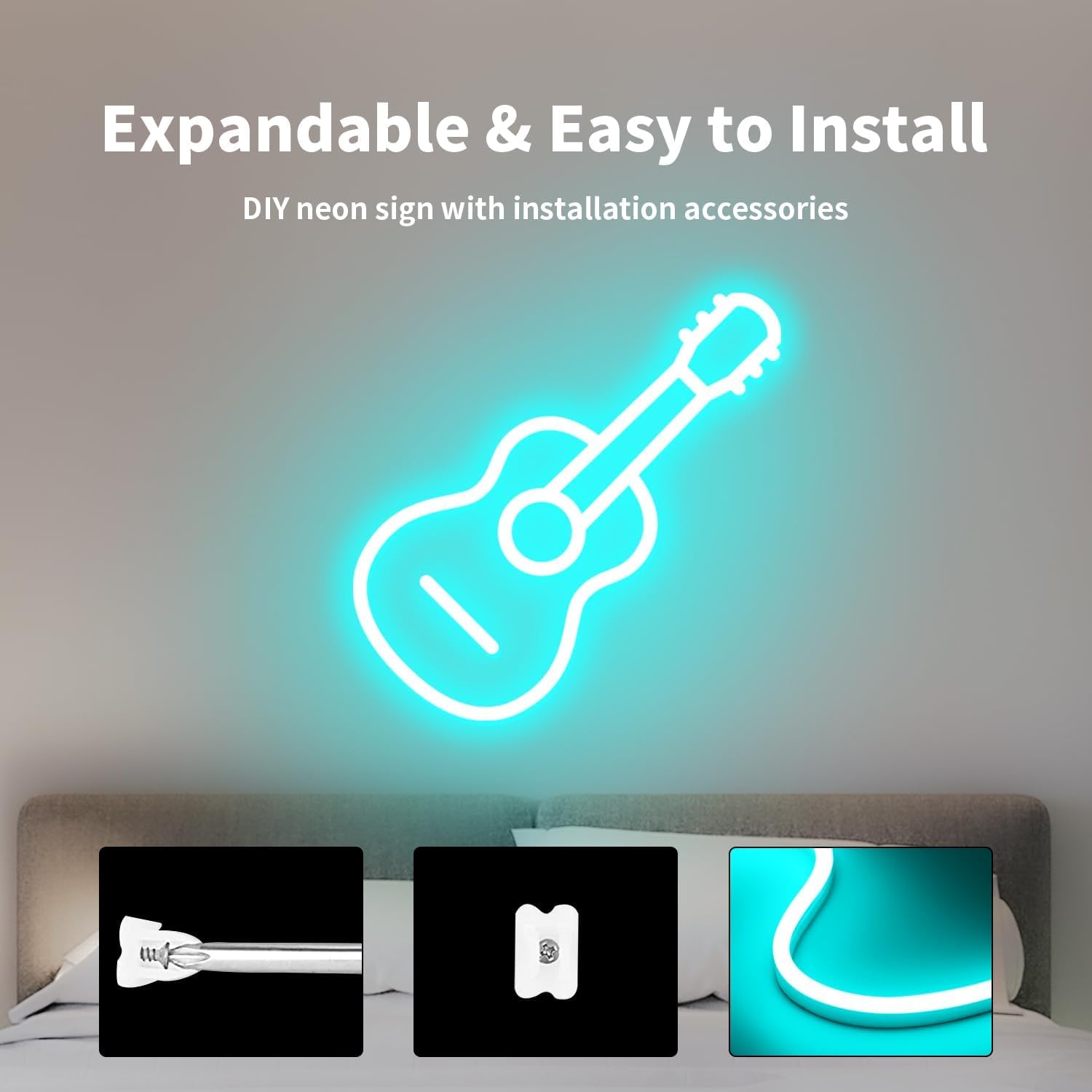 Thumbnail 3 de 🔵 ShineBurky Tira LED Neón 12V 5M Azul Helado IP65