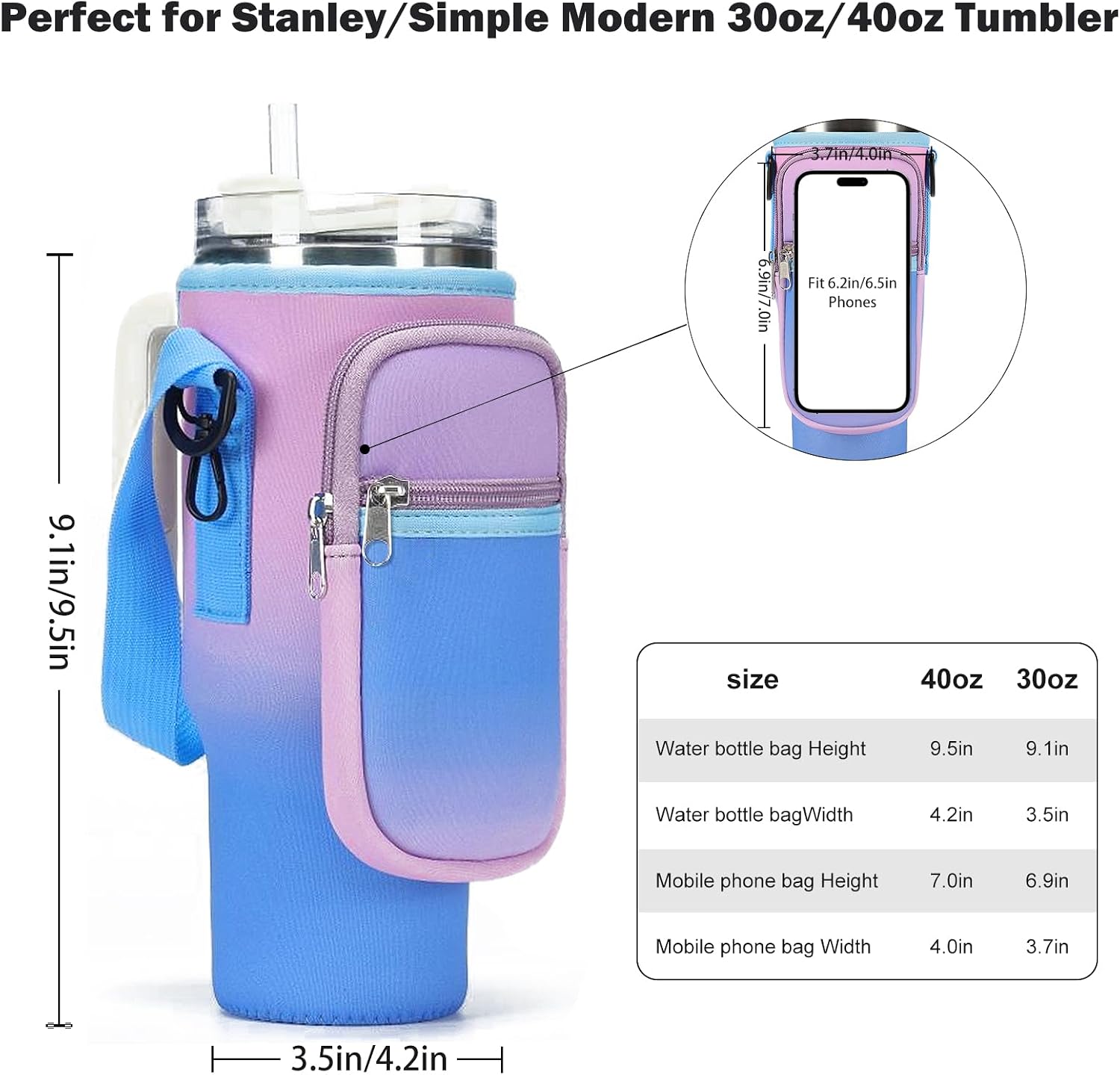 Detalle de GOEWY Water Bottle Carrier Bag, Neoprene
