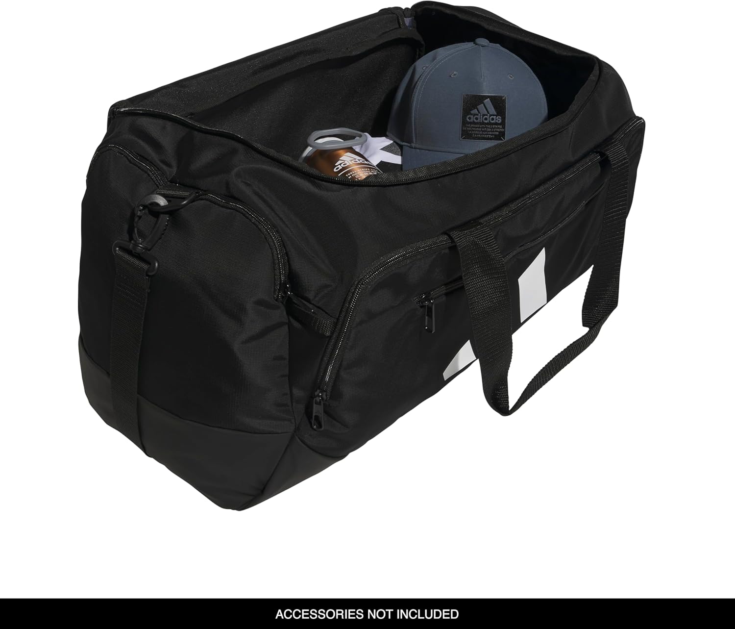 Detalle de adidas Defender 5 Duffel Bag for Sports, Gym and Travel (Black, OSFA)