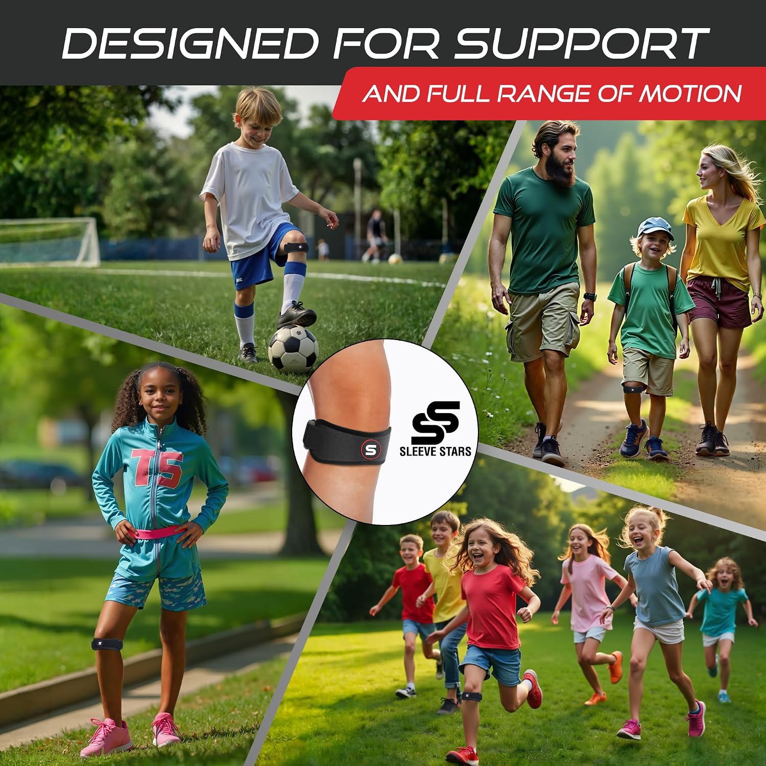 Thumbnail 4 de Sleeve Stars Patellar Tendon Support 7-15 in