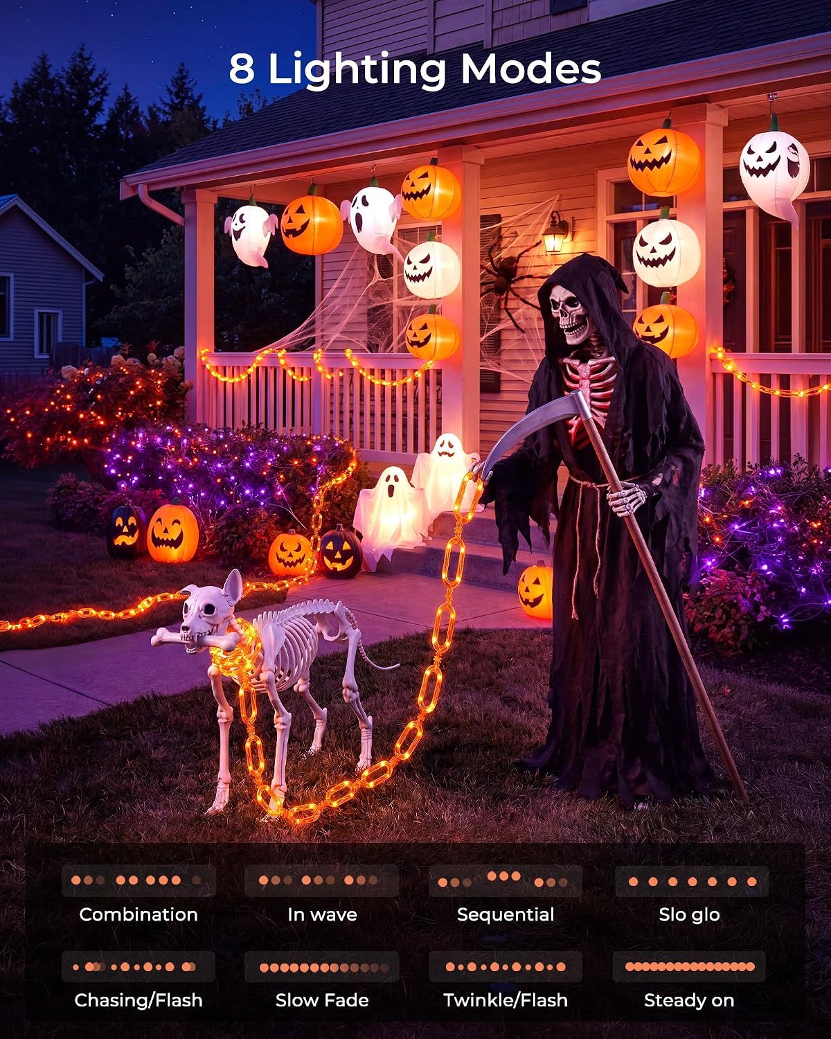 Detalle de Brightown Halloween string lights, 10-foot