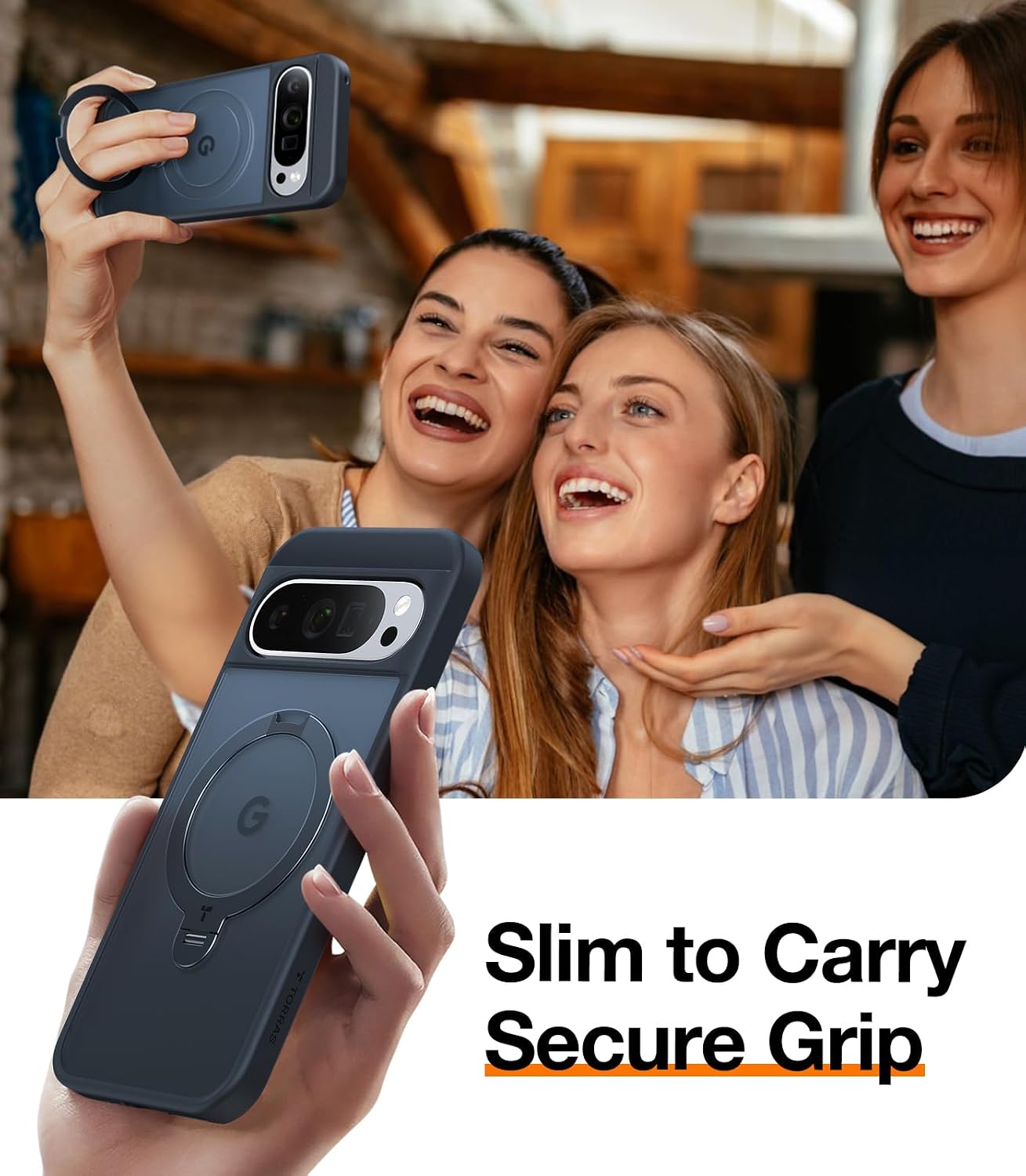 Thumbnail 6 de TORRAS 360 Spin Magnetic Stand for Google Pixel 9 Pro XL case