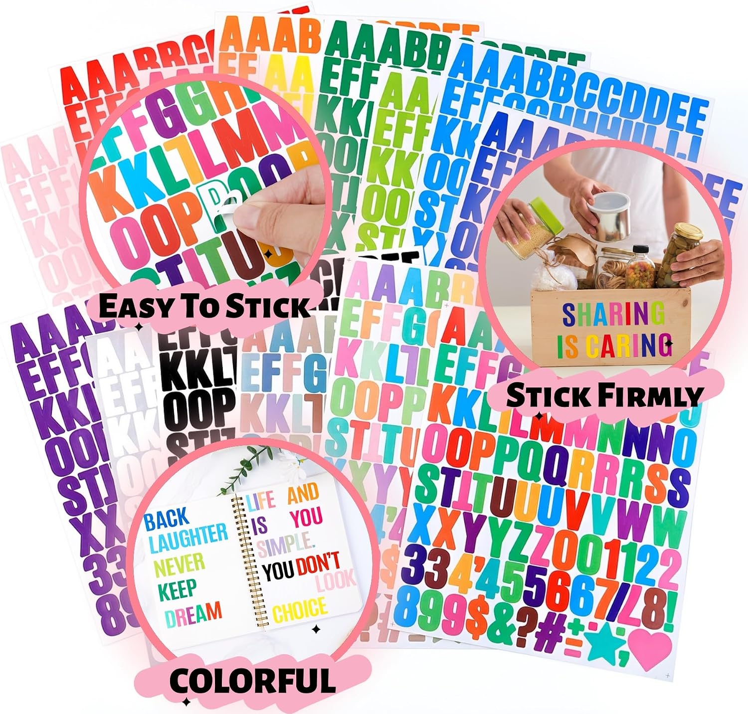 Thumbnail 6 de Simneygo Vinyl Letter Stickers 1-Inch