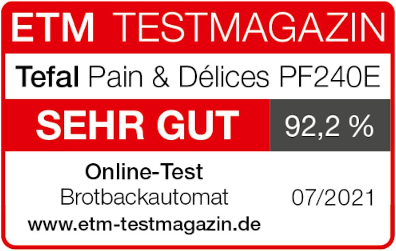 Thumbnail 1 de Tefal Brotbackautomat Pain & Délices PF240E – 20 Backprogramme, glutenfreie Programme & einstellbare Bräunung