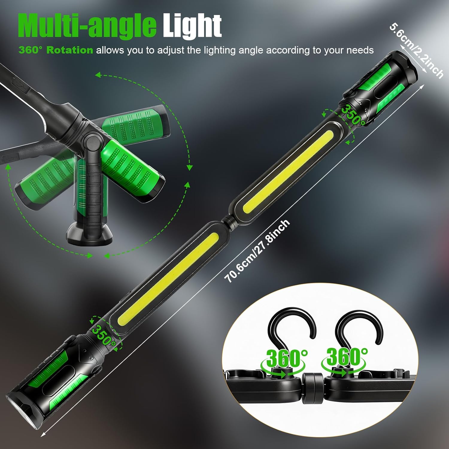 Thumbnail 5 de SYLSTAR 2400LM Magnetic Inspection Lamp with Sensor Control & 4400mAh Rechargeable Battery