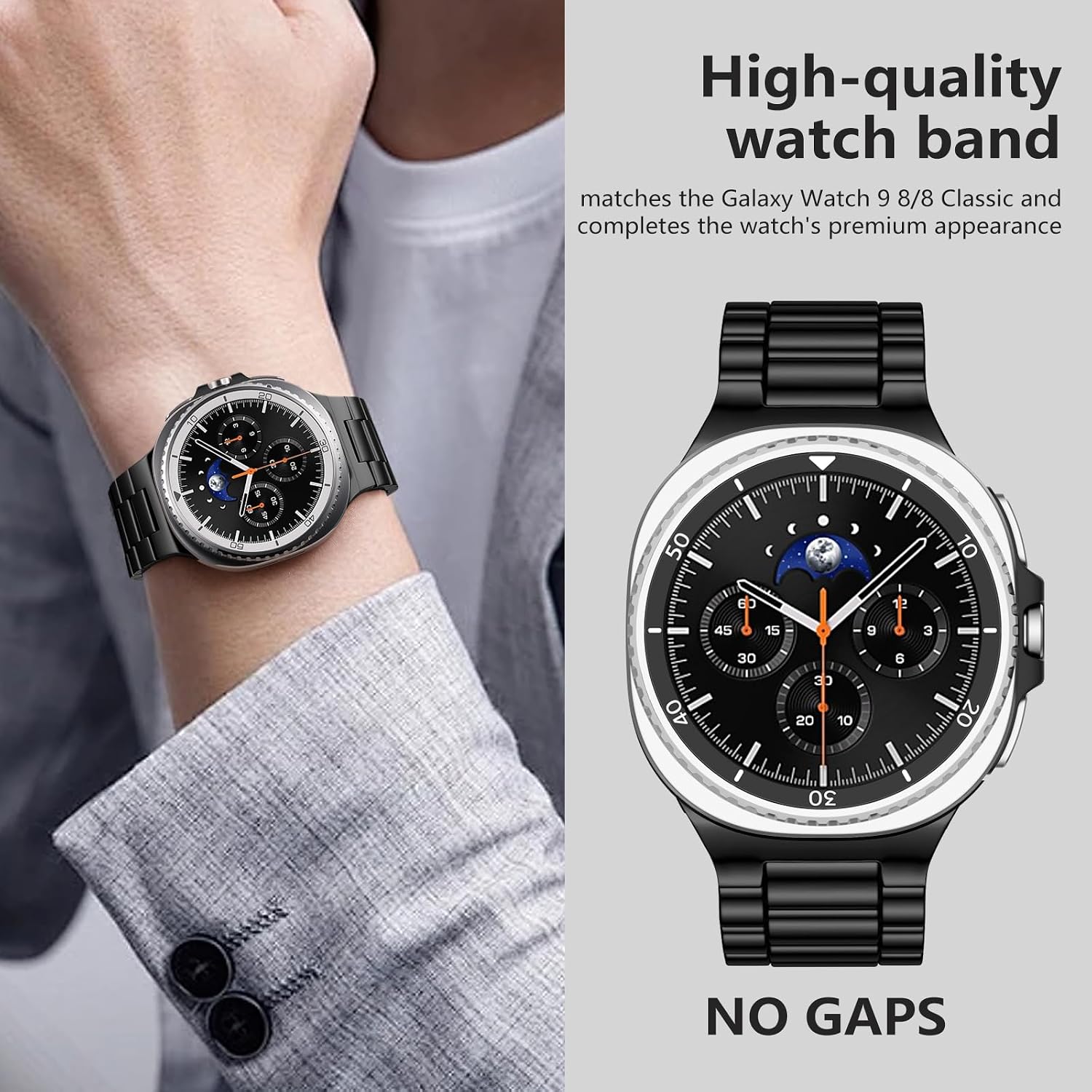 Detalle 2 de Lerobo Samsung Galaxy Watch Band, 316 Stainless Steel