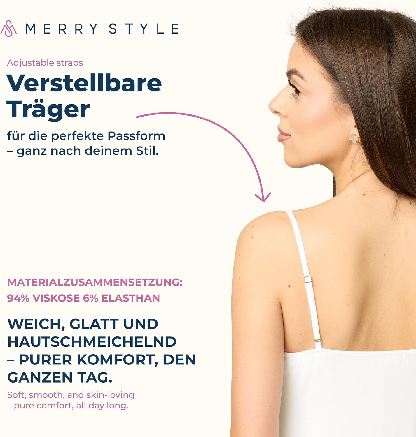 Detalle 2 de Merry Style MS10-203 halka damska na regulowanych ramiączkach, dwupak