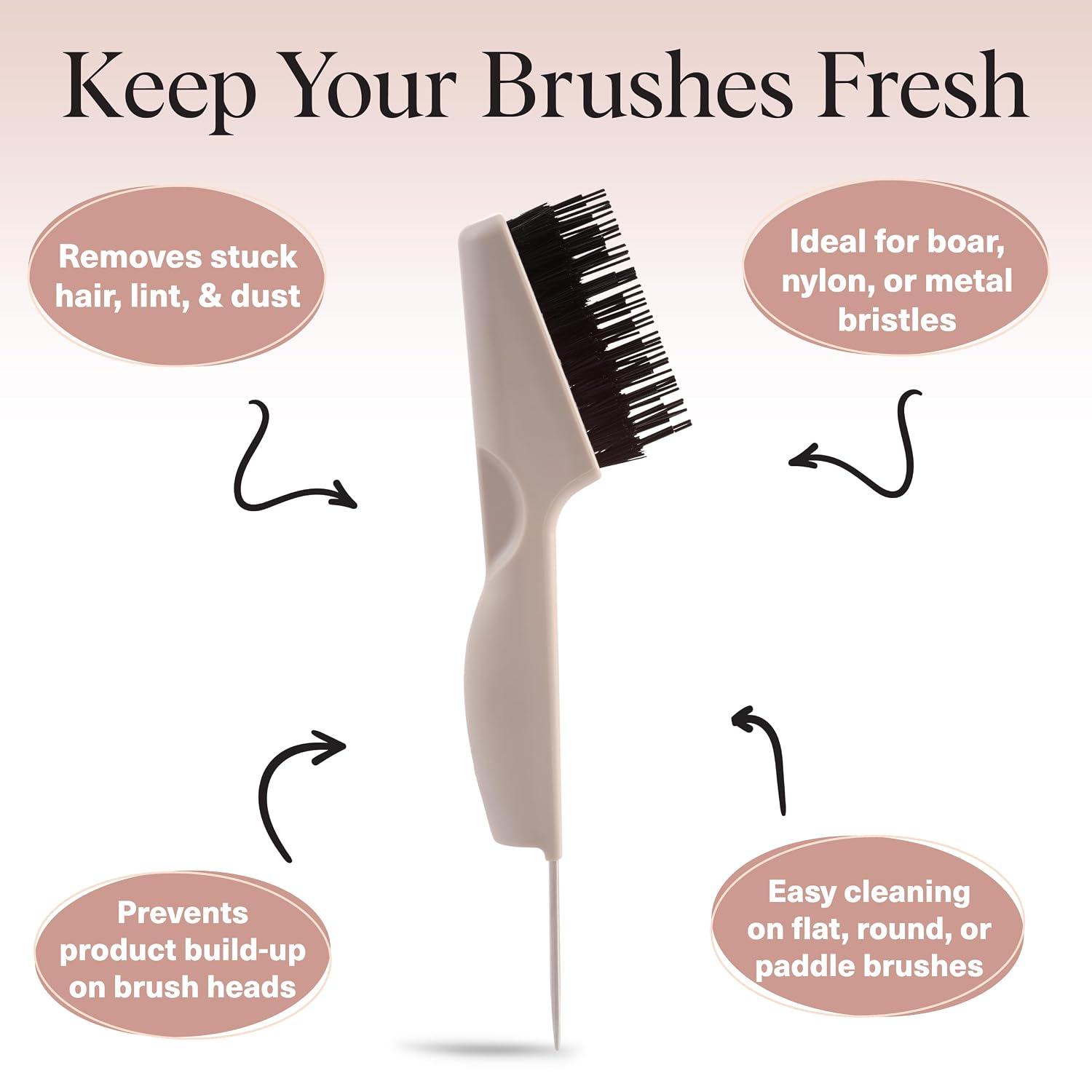 Detalle 2 de Kitsch Hairbrush Cleaner, Double-Sided