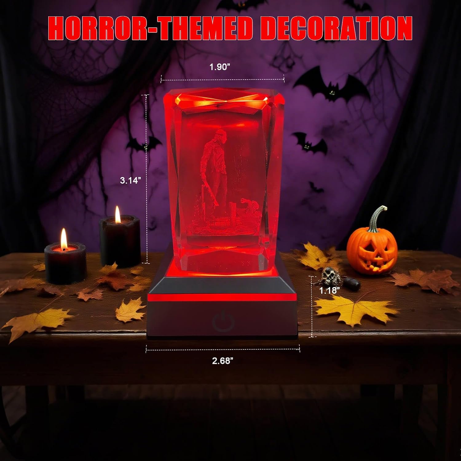 Detalle 2 de 3D Crystal Horror Lamp LED Night Light