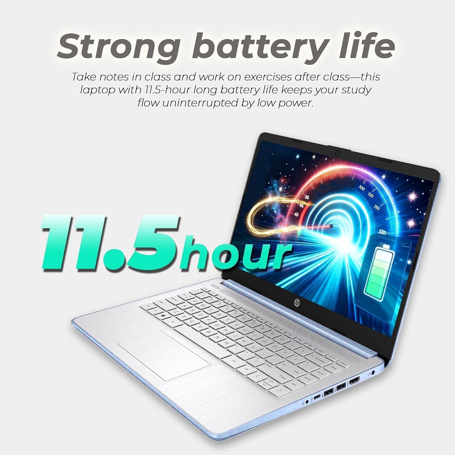 Thumbnail 6 de HP Everyday Slim Laptop, 14-Inch HD Notebook with Intel N150 and 128GB SSD
