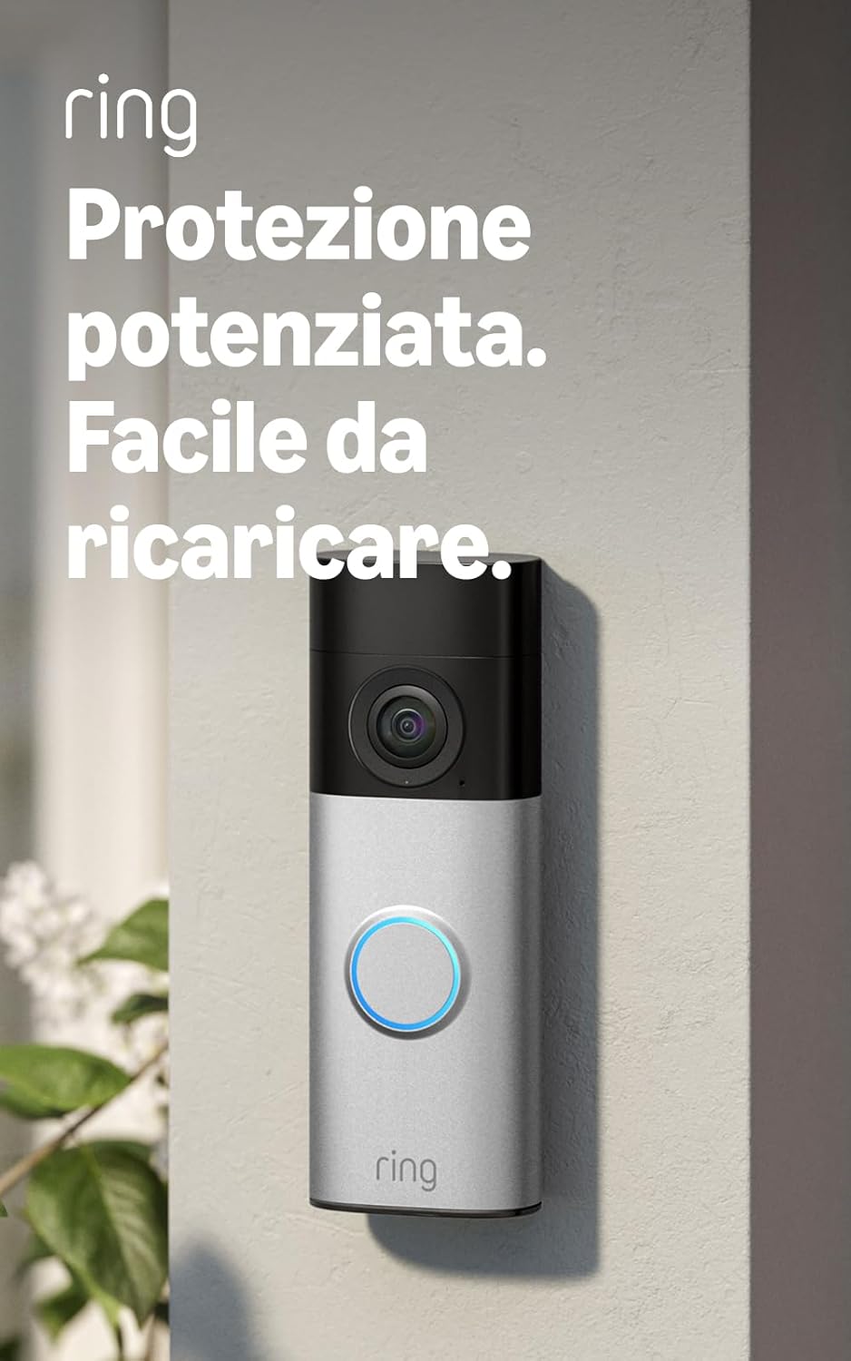 Ring Videocitofono Plus a batteria con Retinal 2K e zoom 6x