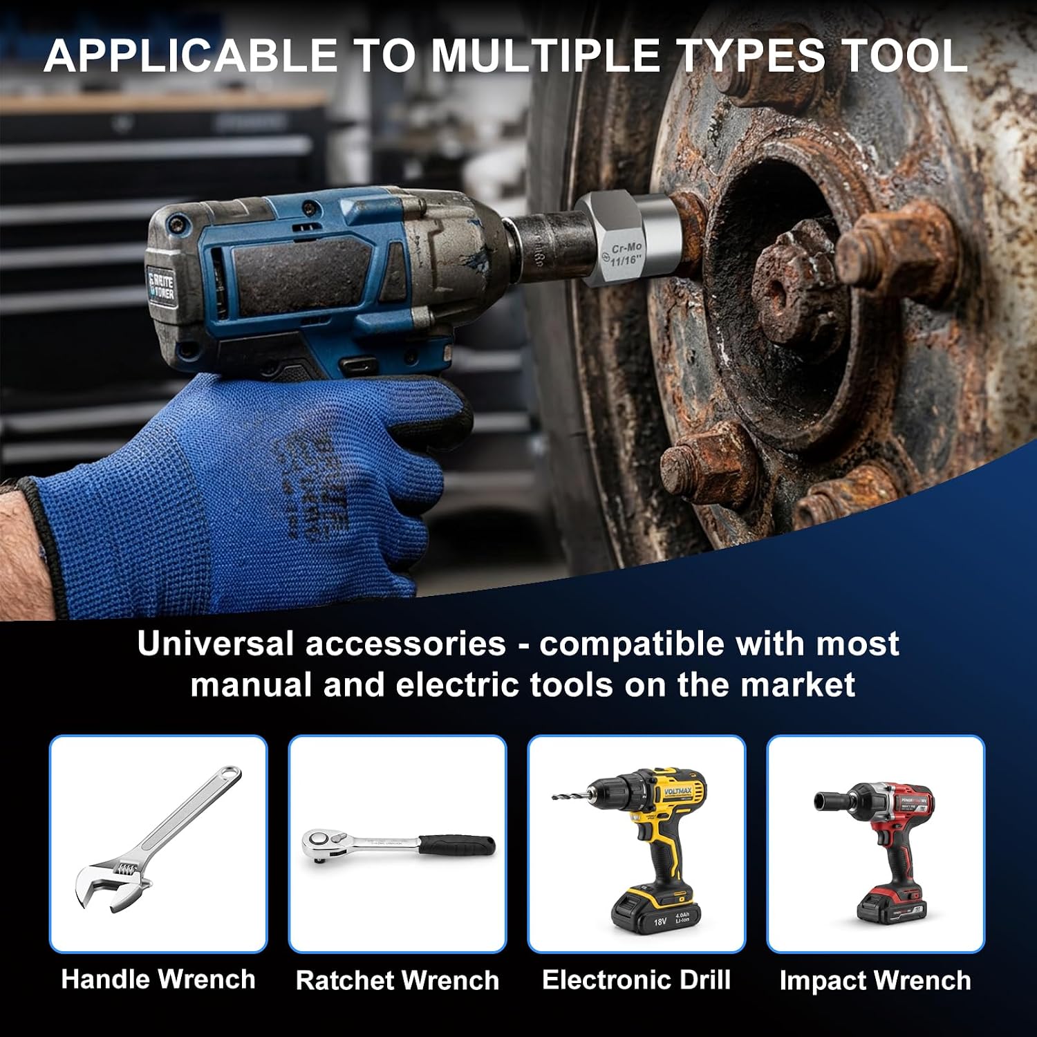 Detalle 2 de STREBITO Bolt Extractor Kit, Cr-Mo Steel