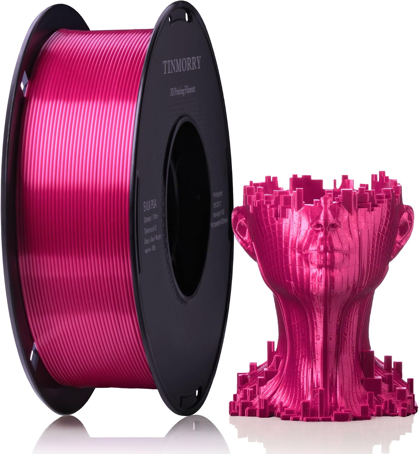 Detalle 2 de TINMORRY Galaxy PLA 1.75mm 1kg filament (Galaxy Brown) for FDM 3D printers