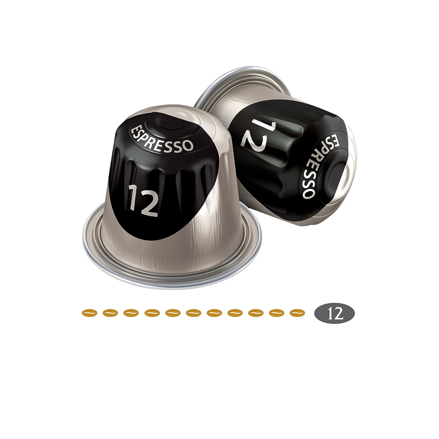 Detalle de Jacobs Espresso Ristretto Kaffeekapseln – Intensität 12/12, Nespresso-kompatibel, 200 Kapseln
