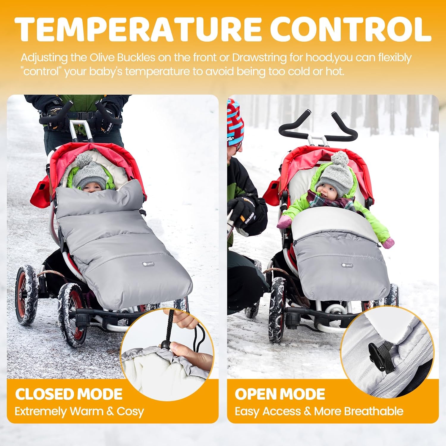 Thumbnail 1 de Ivywind Footmuff for Pushchair 95x50 cm
