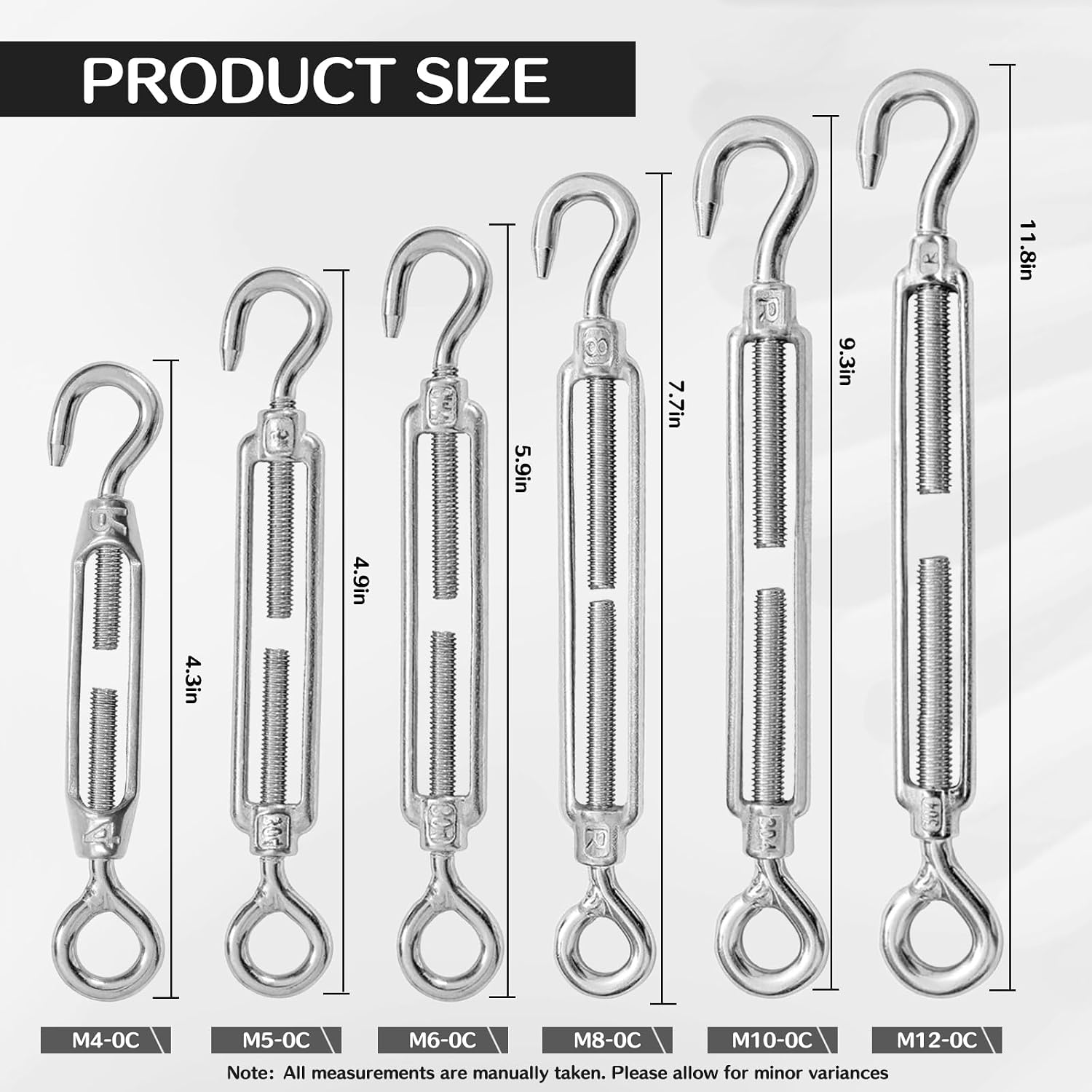 Detalle de M5 Turnbuckle Tensioners