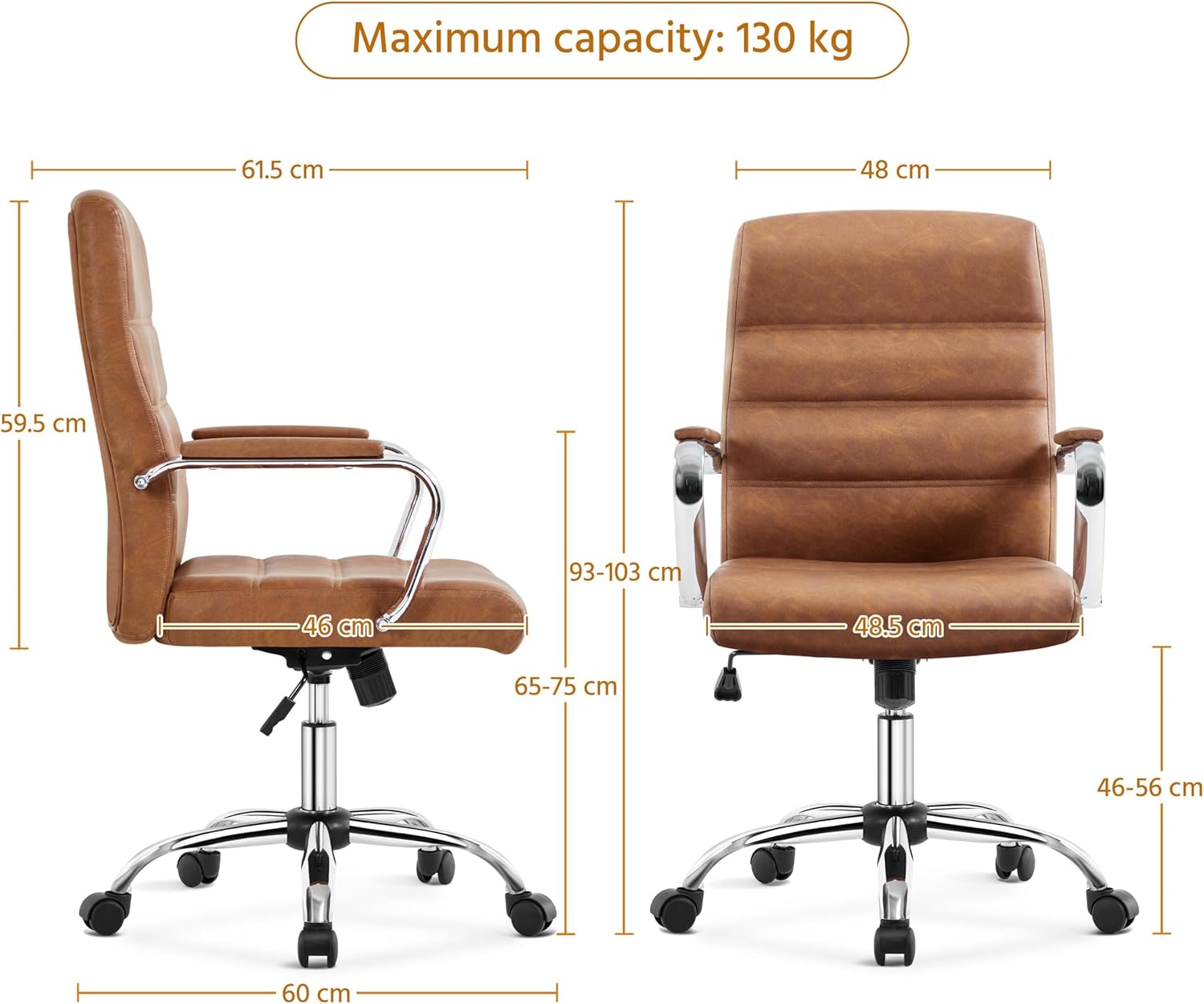 Thumbnail 2 de Yaheetech sedia ergonomica 130 kg